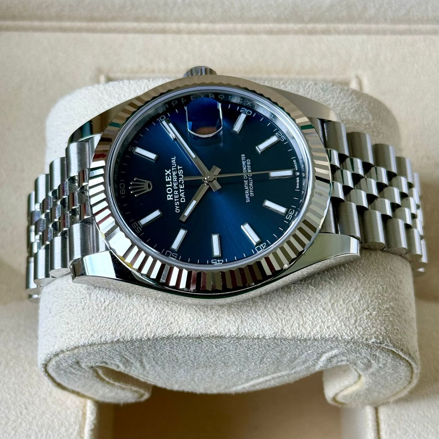 Rolex Datejust 41 126334 (2020) - Blauw wijzerplaat 41mm Staal (5/7)