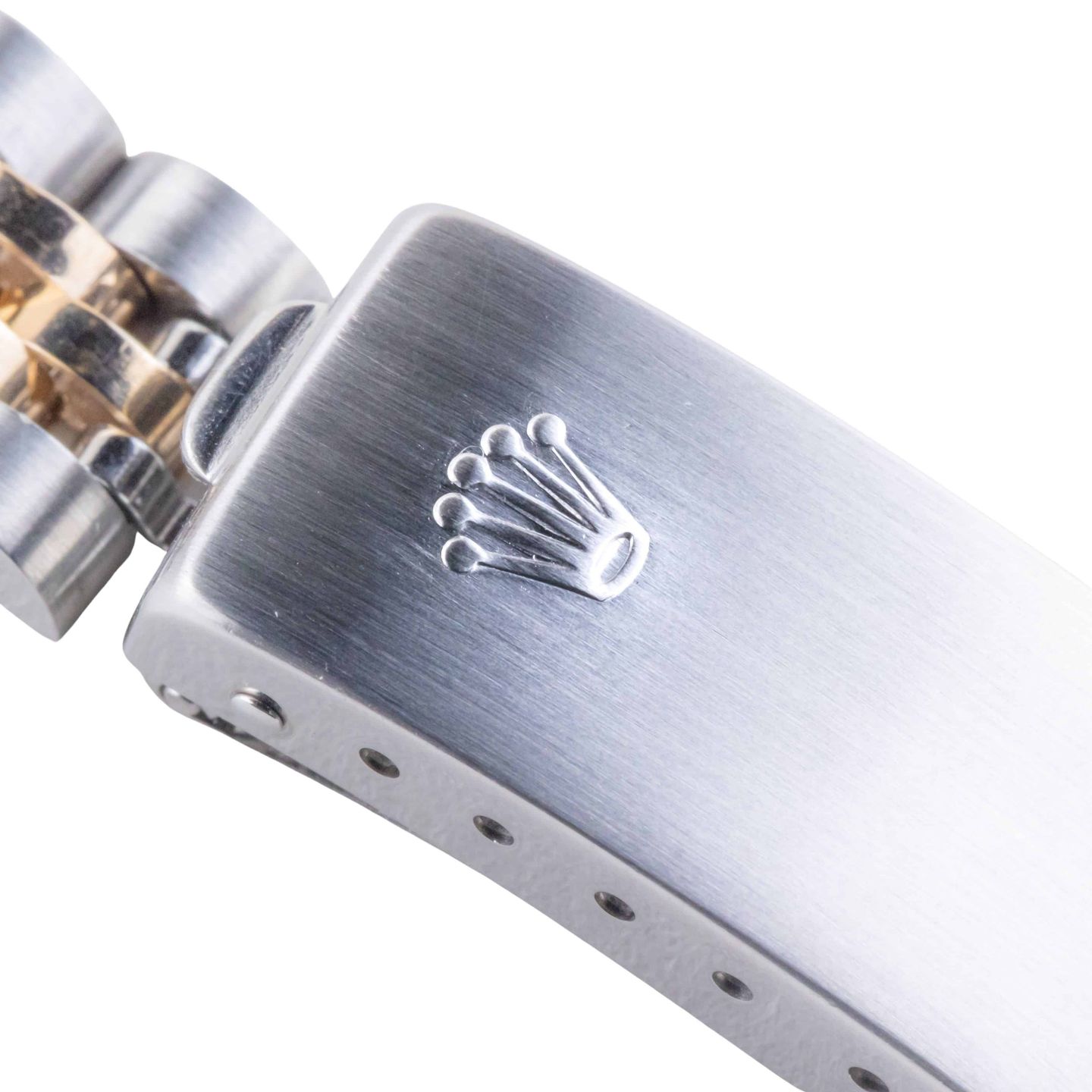 Rolex Lady-Datejust 69173 (1991) - Blue dial 26 mm Gold/Steel case (7/8)