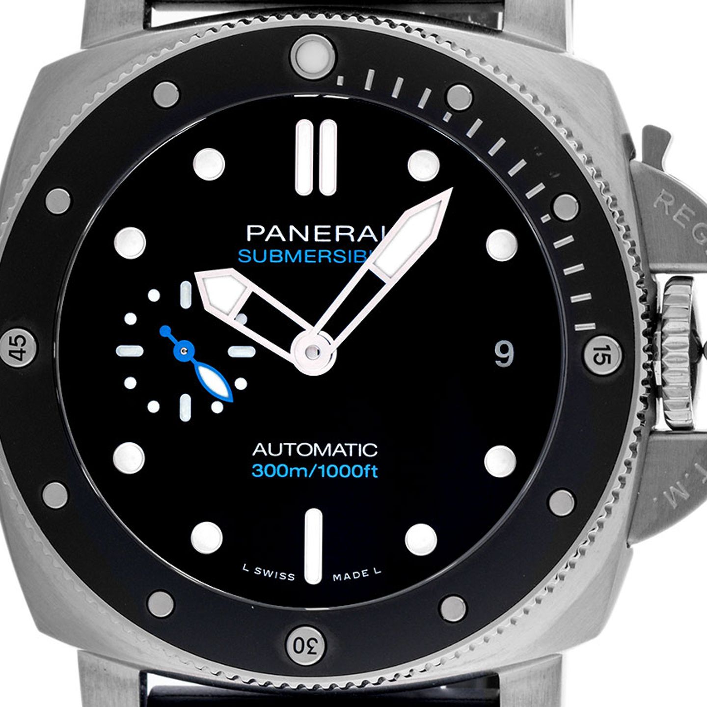Panerai Luminor Submersible PAM02683 (2025) - Zwart wijzerplaat 42mm Staal (1/8)