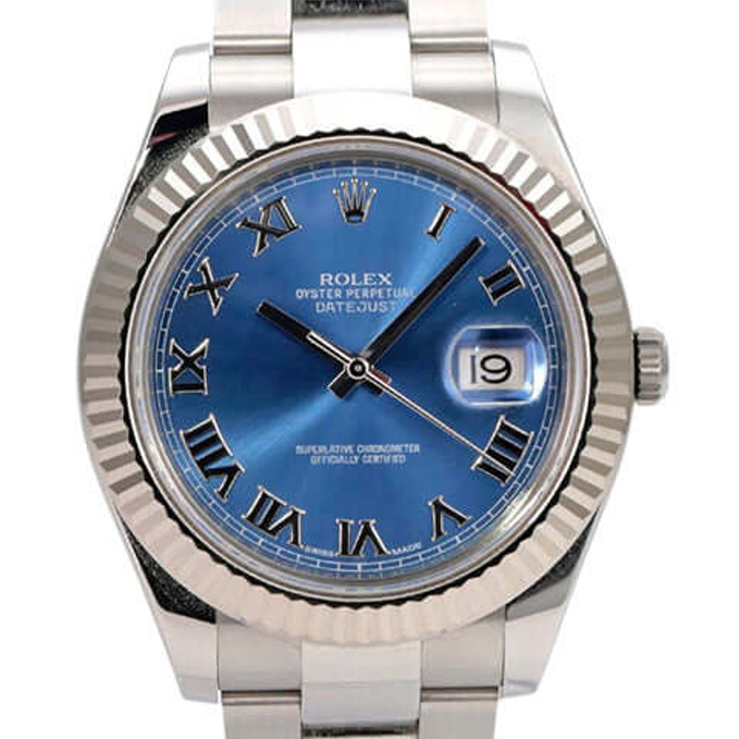 Rolex Datejust II 116334 (2016) - Blue dial 41 mm Steel case (1/8)