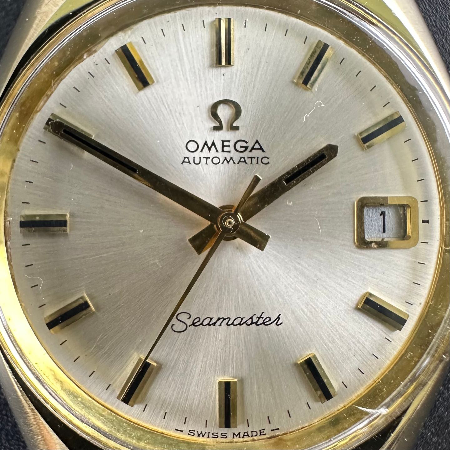 Omega Seamaster 166.067 (1969) - Wit wijzerplaat 36mm Goud/Staal (8/8)