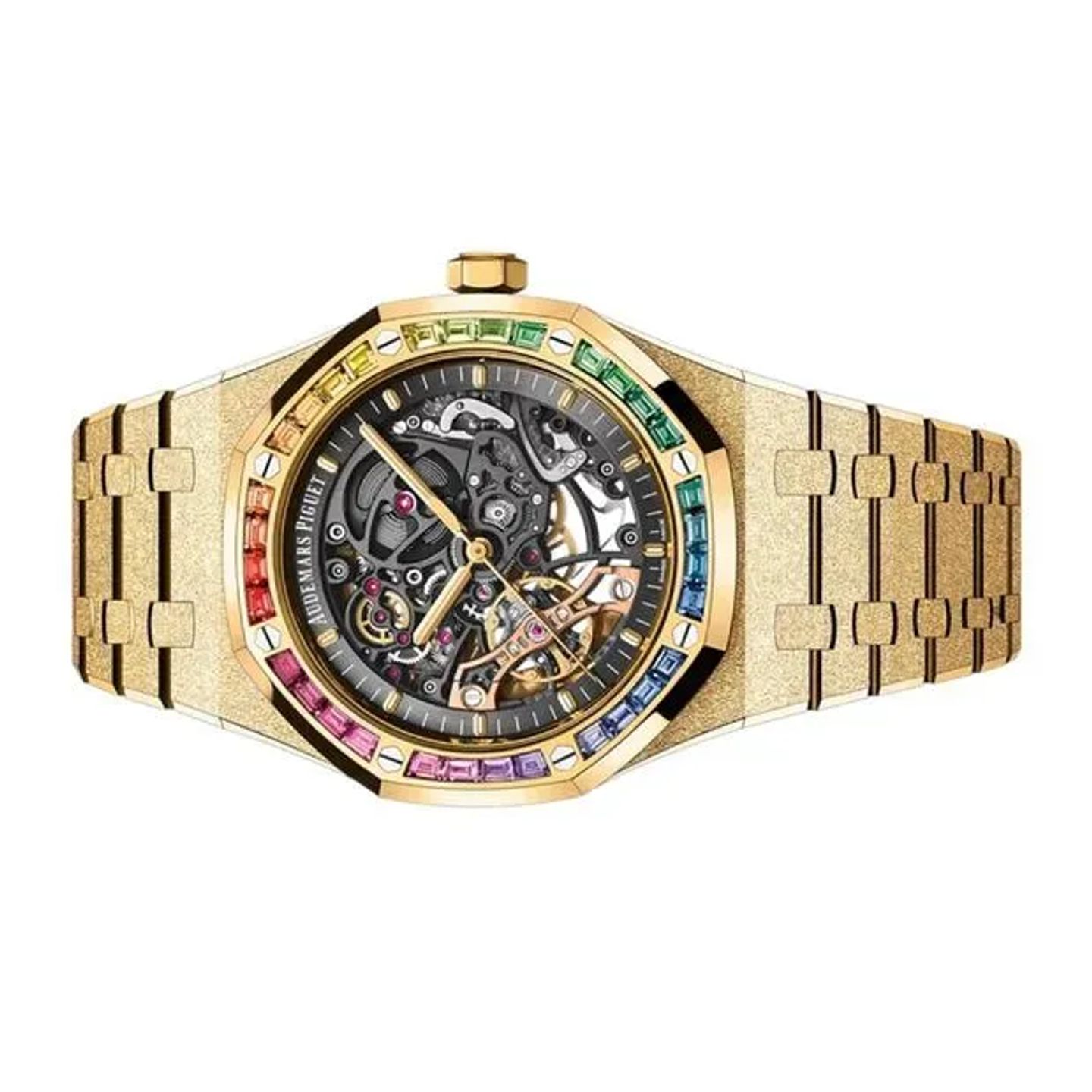 Audemars Piguet Royal Oak Double Balance Wheel Openworked 15412BA.YG.1224BA.01-B (2024) - Transparent dial 41 mm Yellow Gold case (3/6)