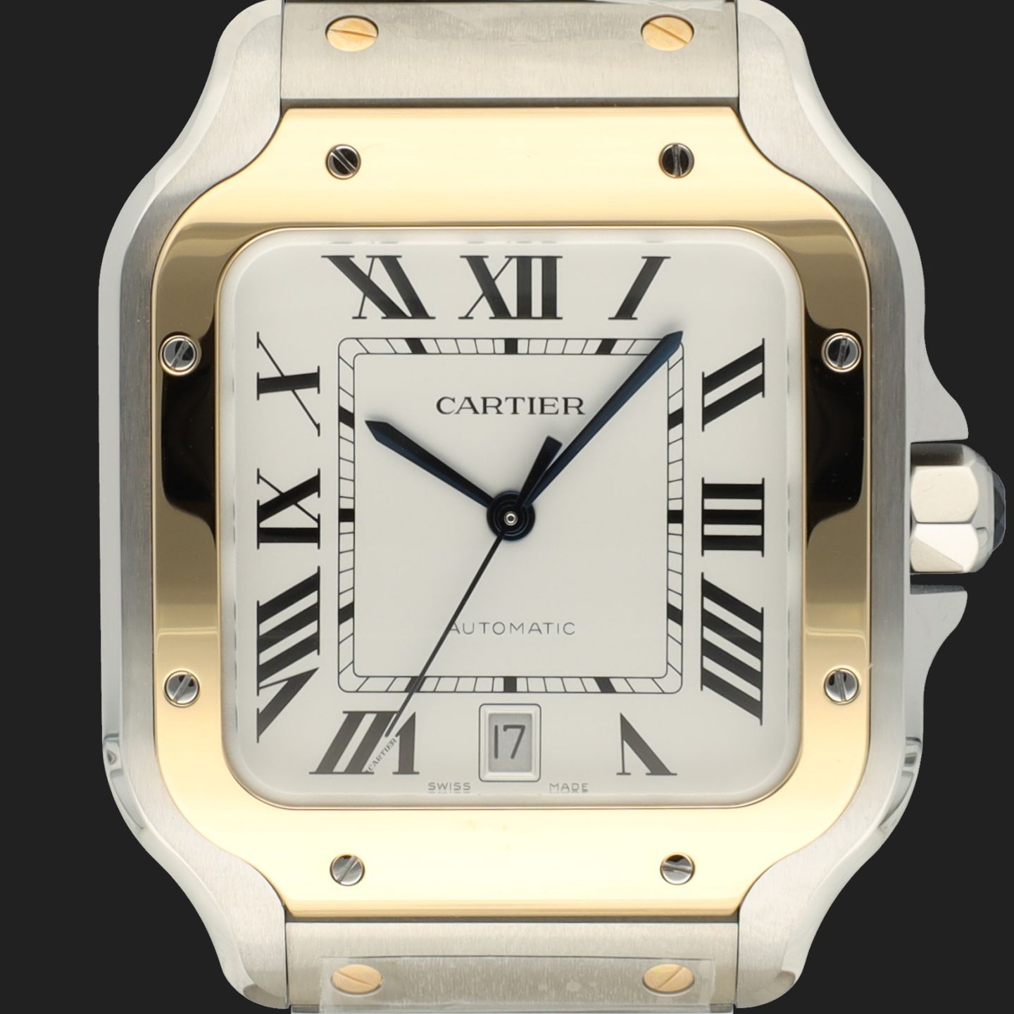 Cartier Santos W2SA0009 (2024) - Zilver wijzerplaat 40mm Staal (2/8)