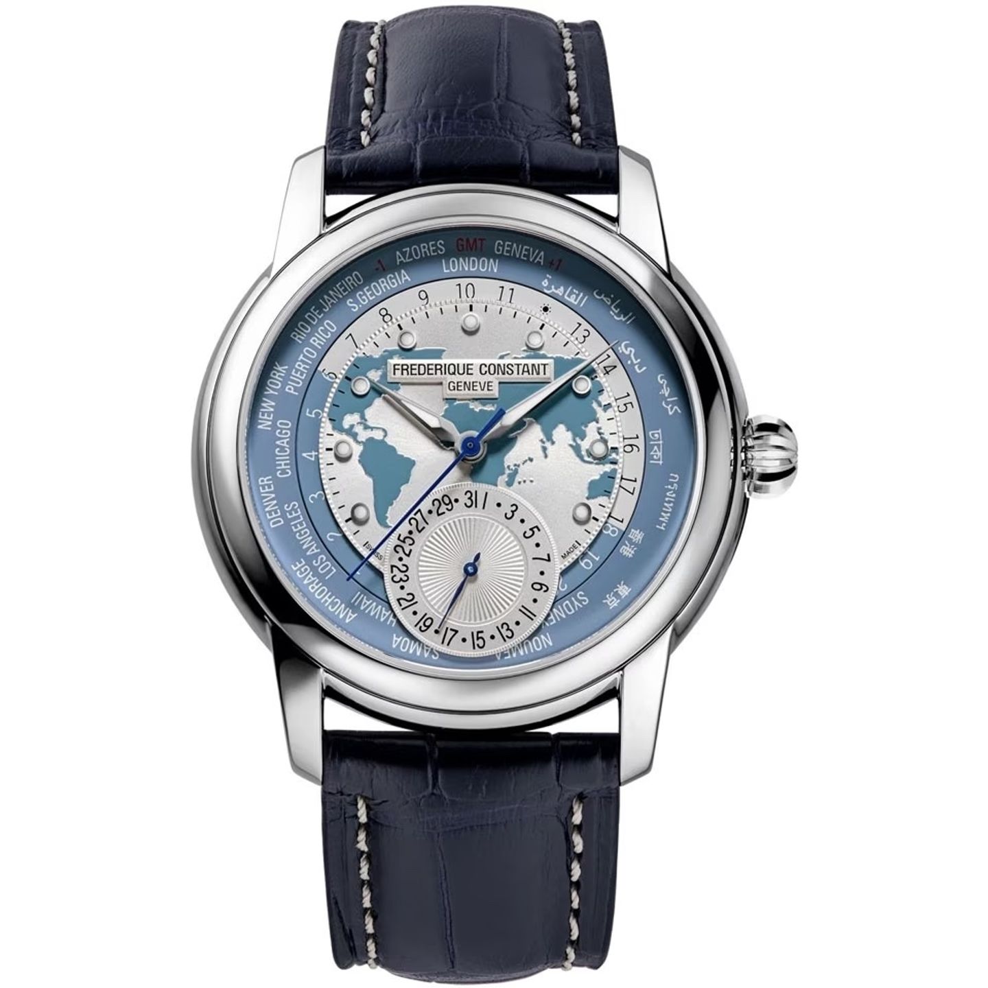 Frederique Constant Manufacture Worldtimer FC-718WM4H6 (2024) - Silver dial 42 mm Steel case (1/1)