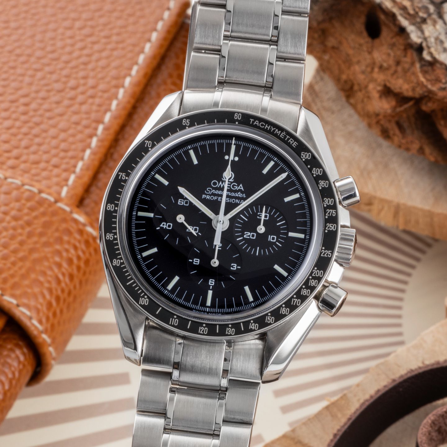 Omega Speedmaster Professional Moonwatch 3570.50.00 (Onbekend (willekeurig serienummer)) - Zwart wijzerplaat 42mm Staal (3/8)