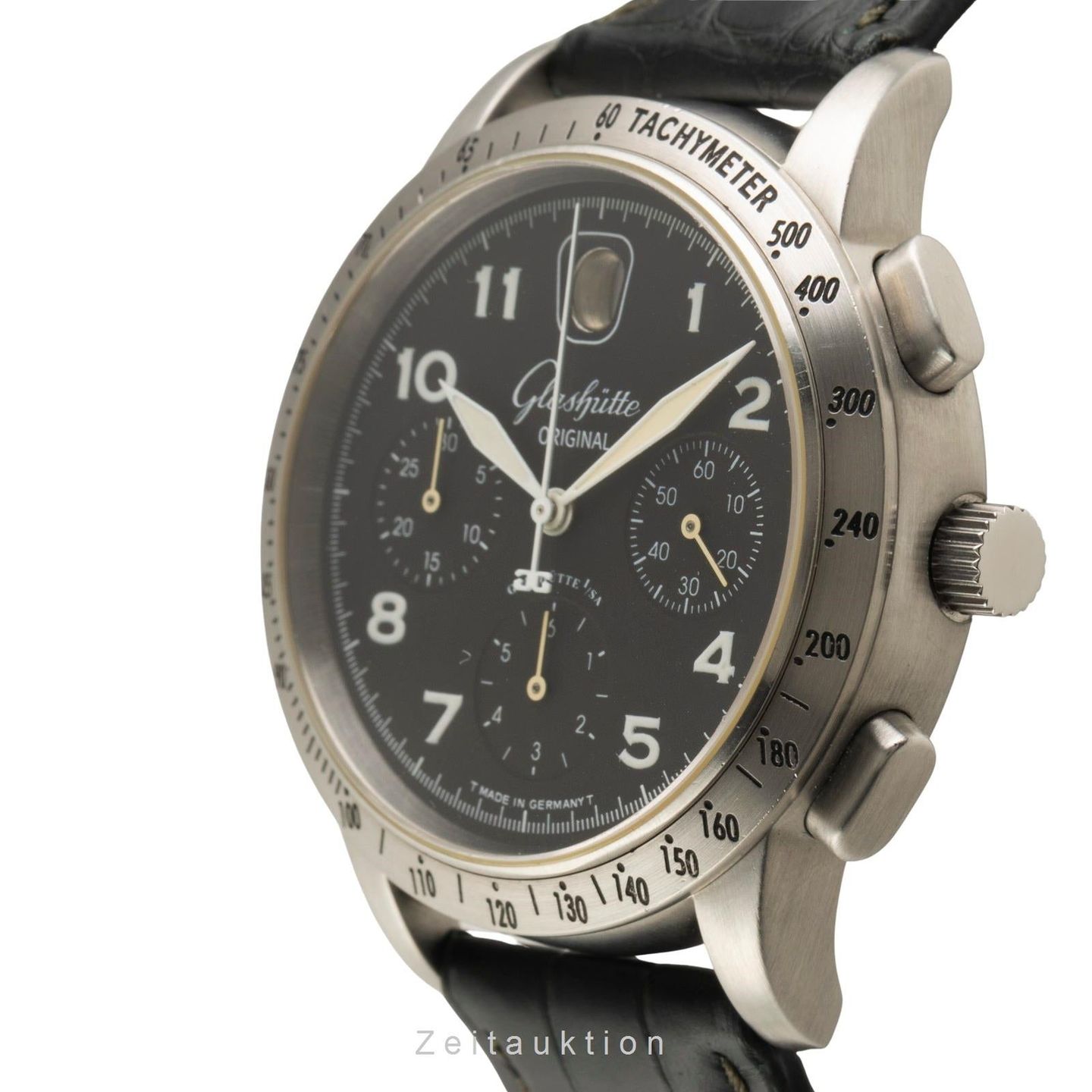 Glashütte Original Senator 39-32-07-07-04 (Onbekend (willekeurig serienummer)) - Zwart wijzerplaat 39mm Staal (5/8)