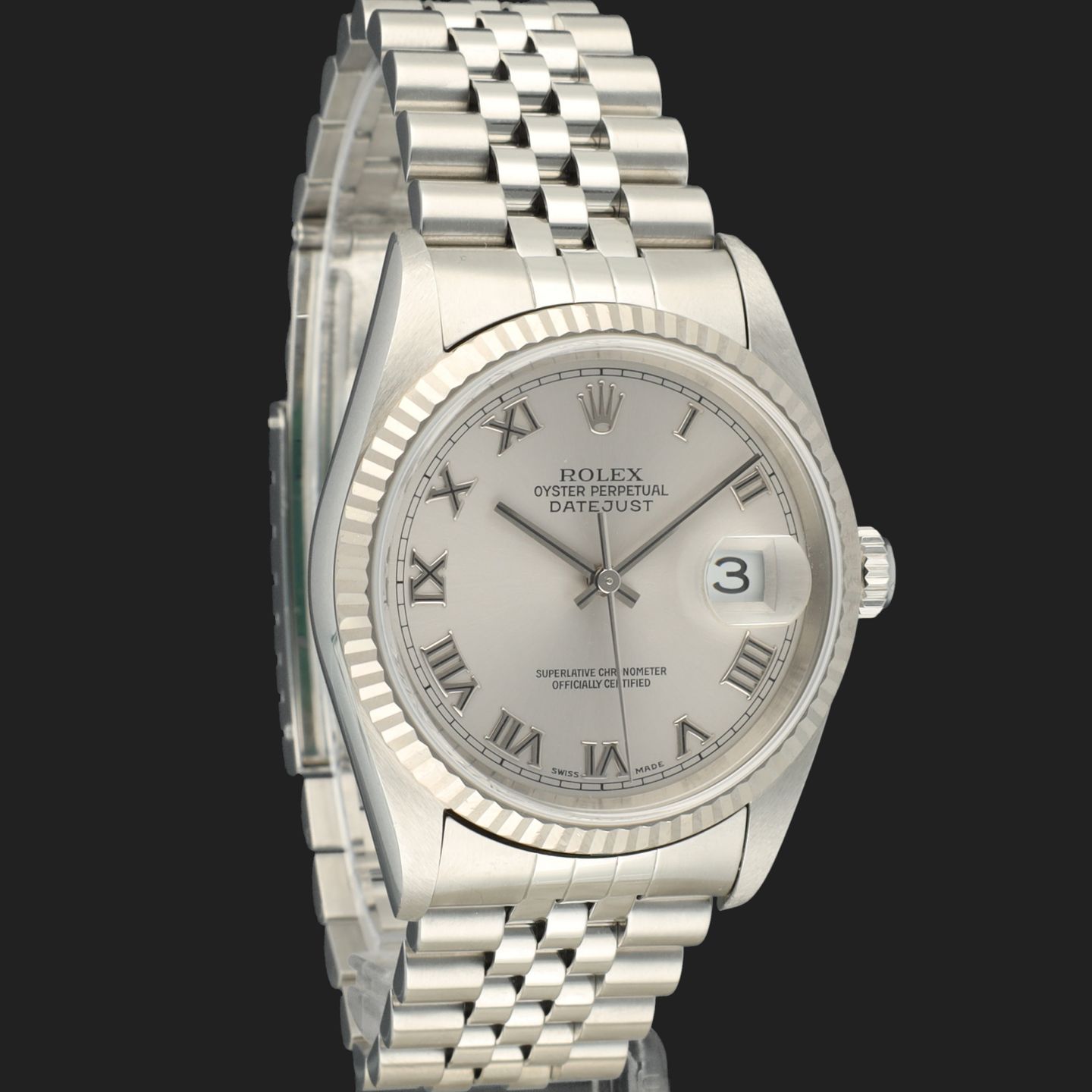 Rolex Datejust 36 16234 (2004) - Zilver wijzerplaat 36mm Staal (4/8)