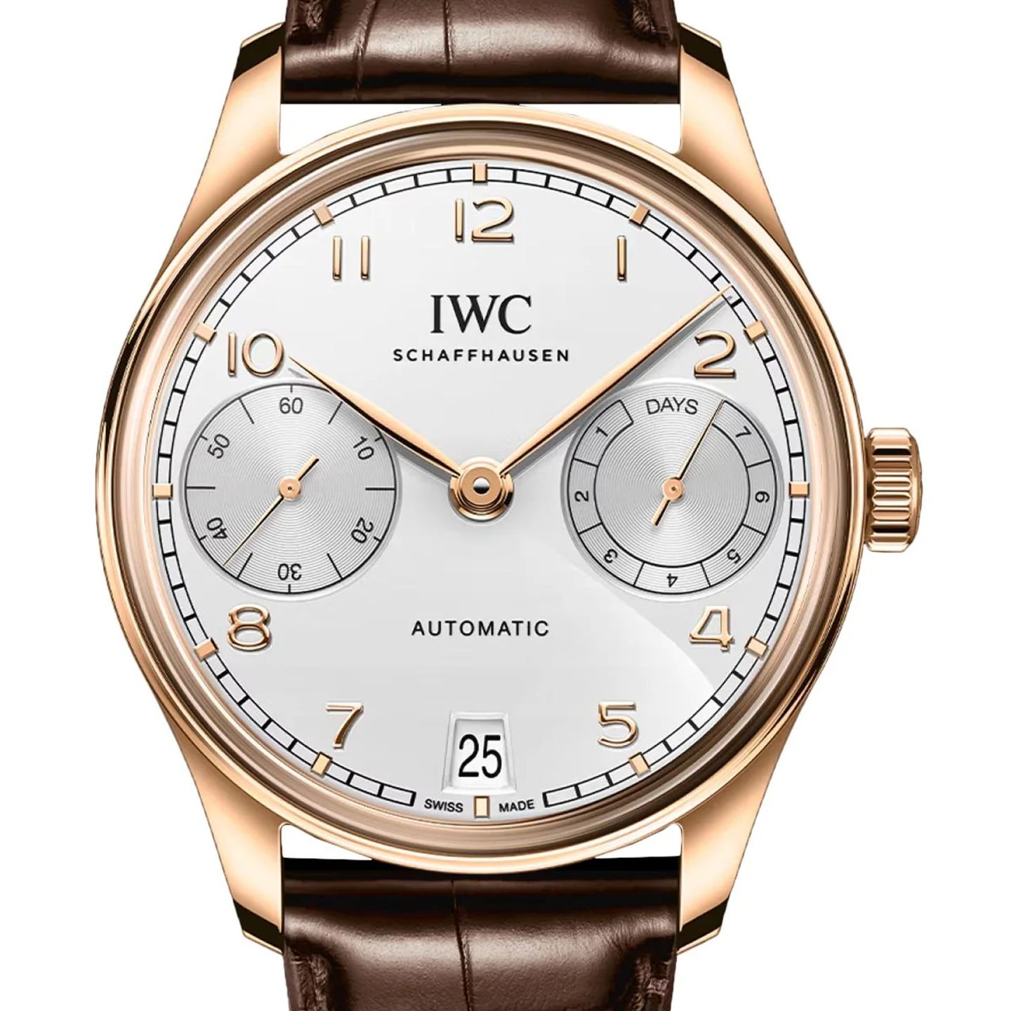 IWC Portuguese Automatic IW501706 (2026) - Silver dial 42 mm Rose Gold case (1/1)