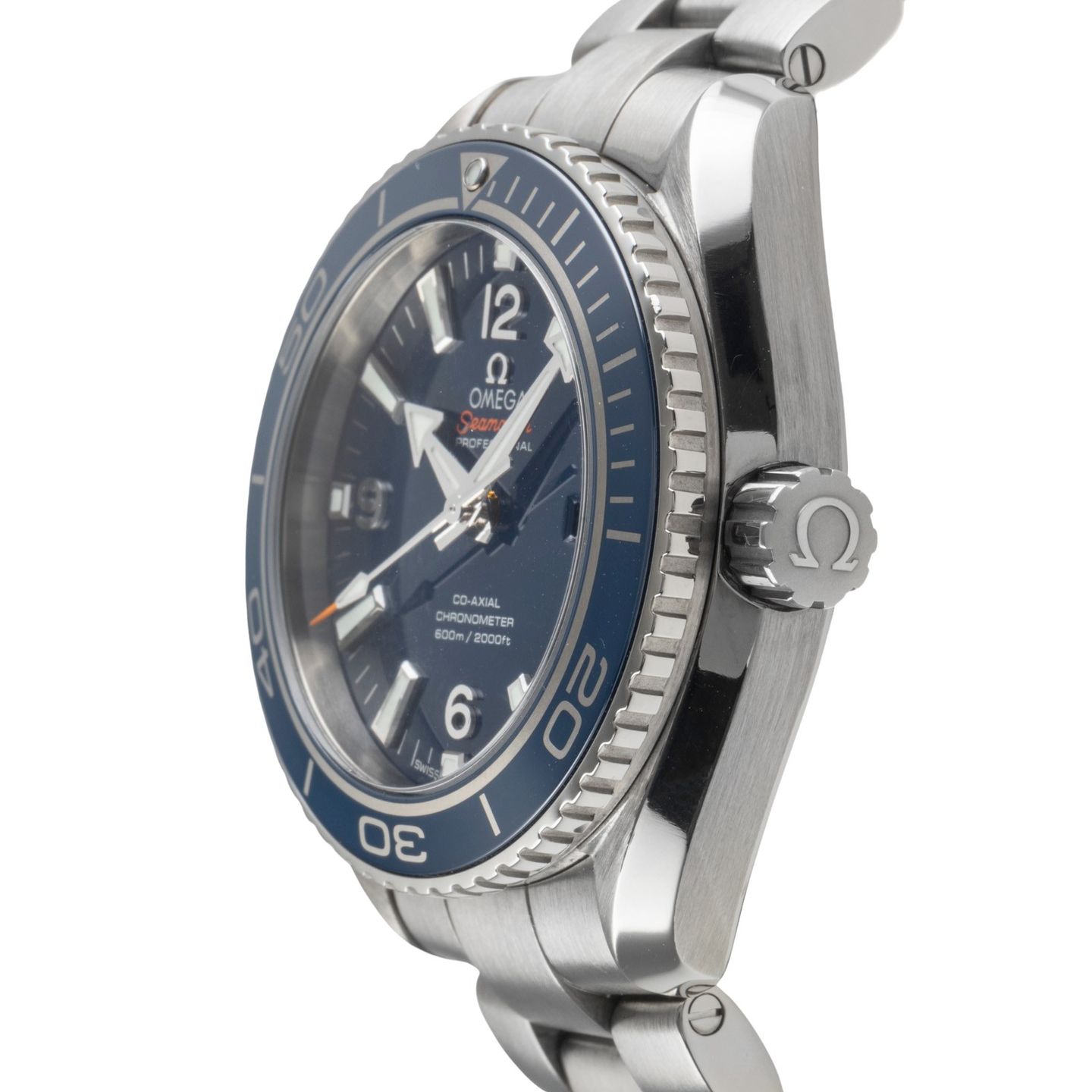 Omega Seamaster Planet Ocean 232.90.38.20.03.001 (Onbekend (willekeurig serienummer)) - Blauw wijzerplaat 38mm Titanium (6/8)