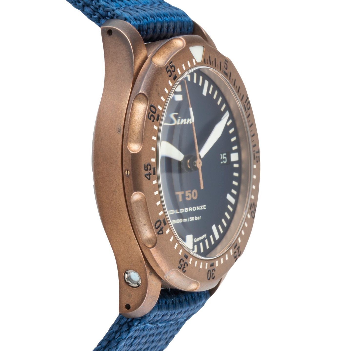 Sinn T50 1052.062 (Unknown (random serial)) - Blue dial 41 mm Bronze case (7/8)