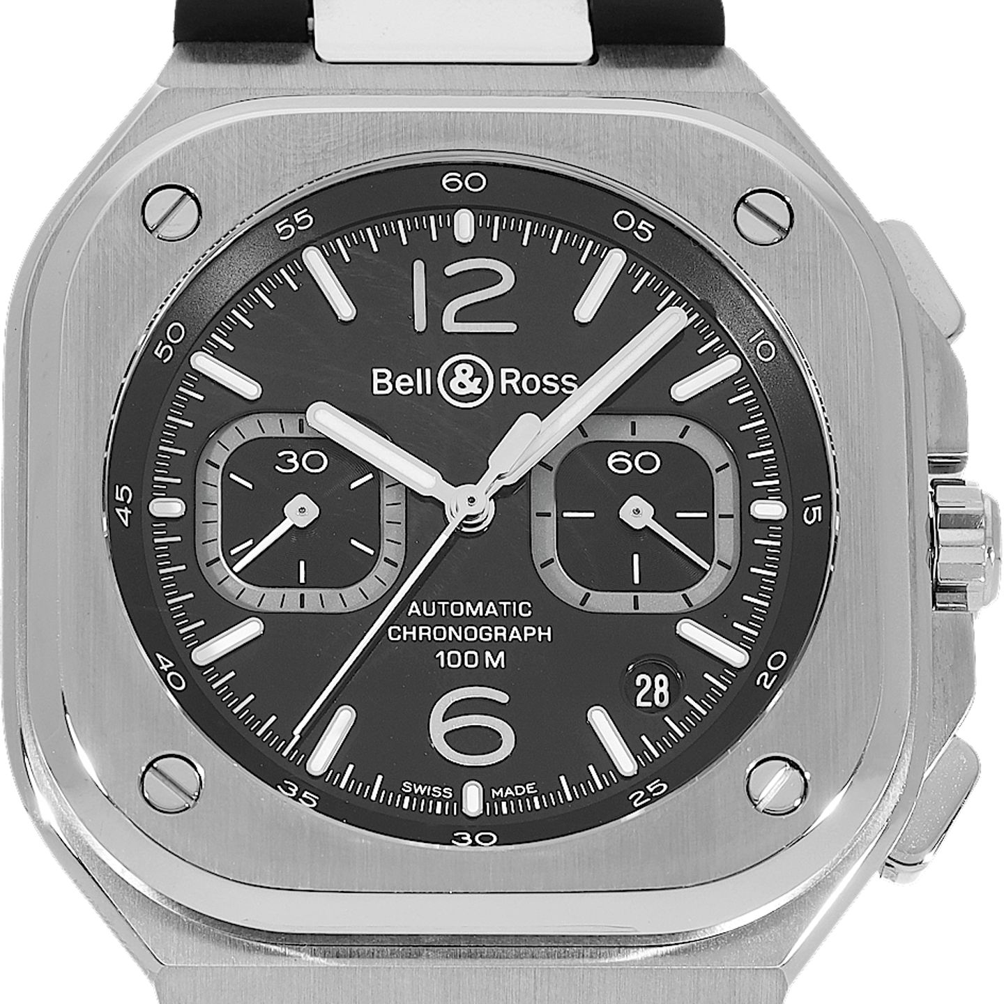 Bell & Ross BR 05 BR05C-BLC-ST/SRB (Onbekend (willekeurig serienummer)) - Zwart wijzerplaat 43mm Staal (1/5)