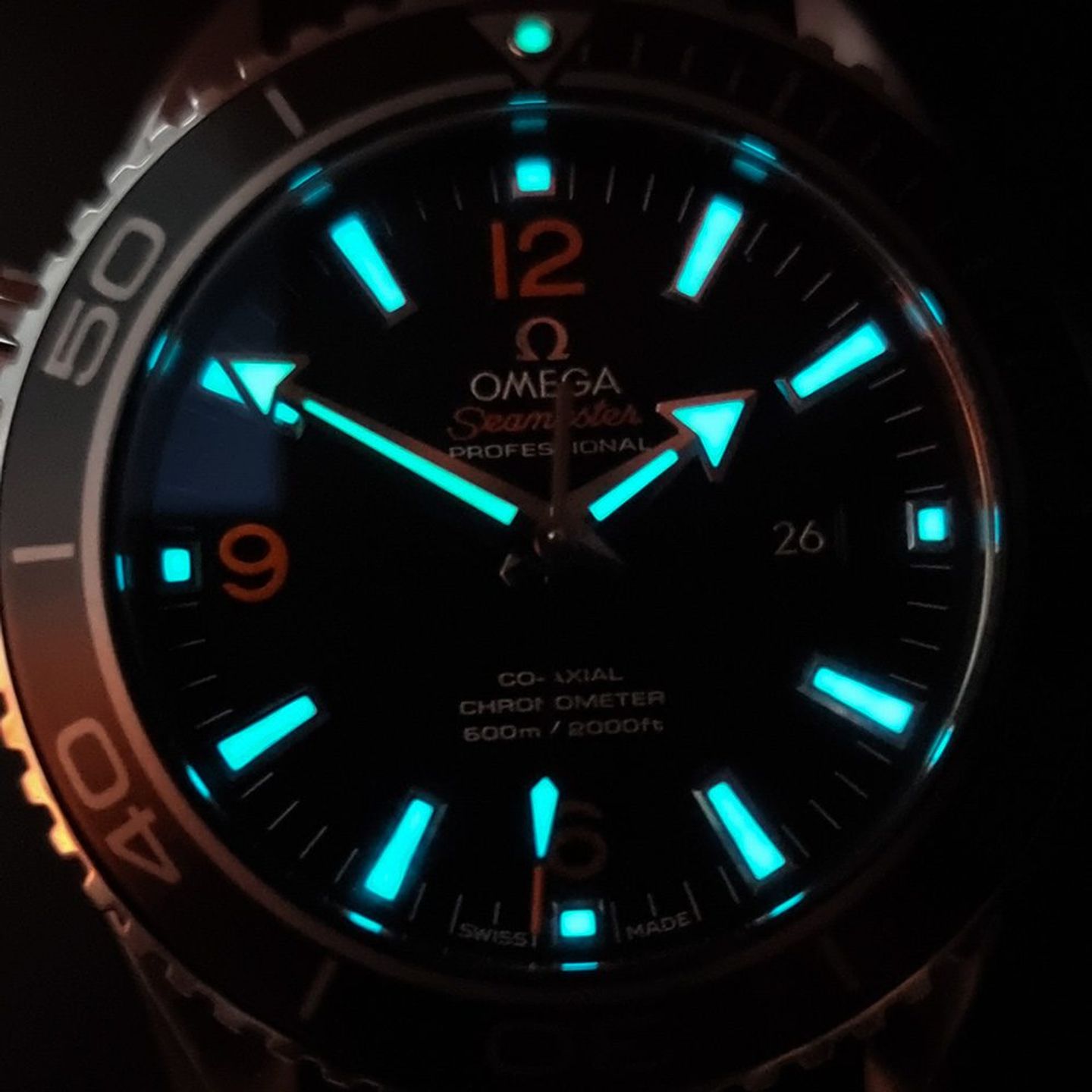 Omega Seamaster Planet Ocean 232.33.38.20.01.002 (Onbekend (willekeurig serienummer)) - Zwart wijzerplaat 38mm Staal (4/8)