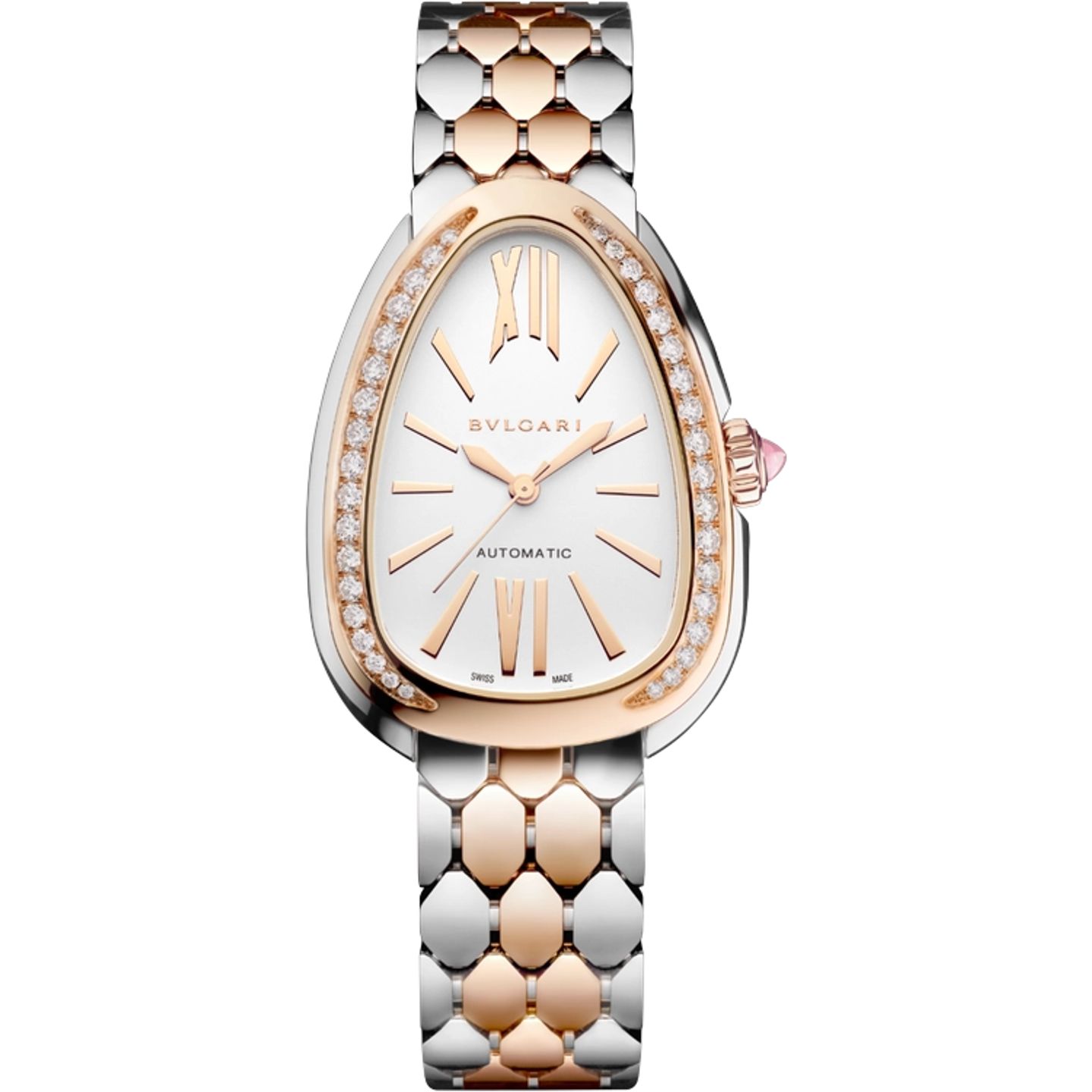 Bulgari Serpenti 104058 (2026) - White dial 34 mm Gold/Steel case (1/1)