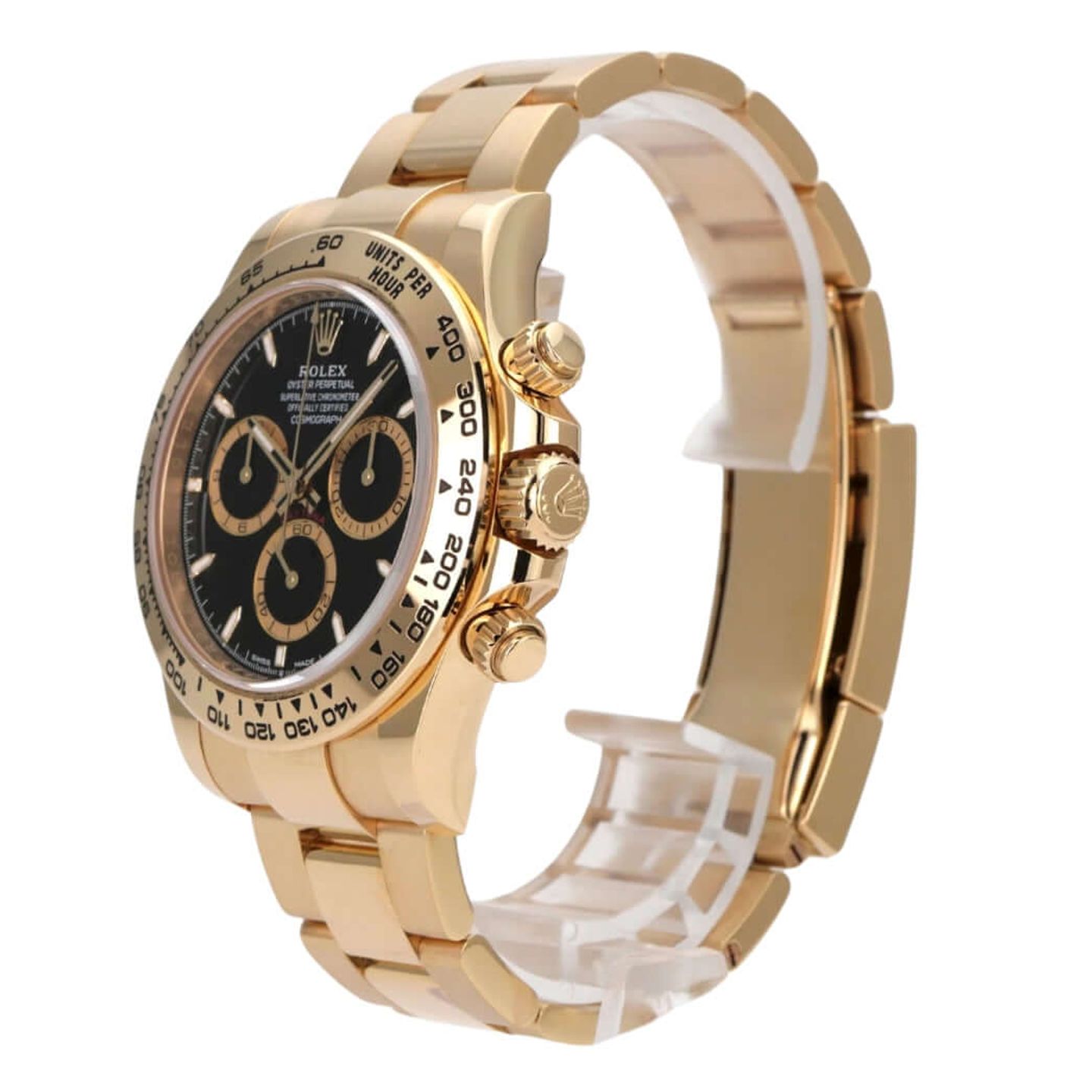 Rolex Daytona 126508 (2024) - Black dial 40 mm Yellow Gold case (3/8)