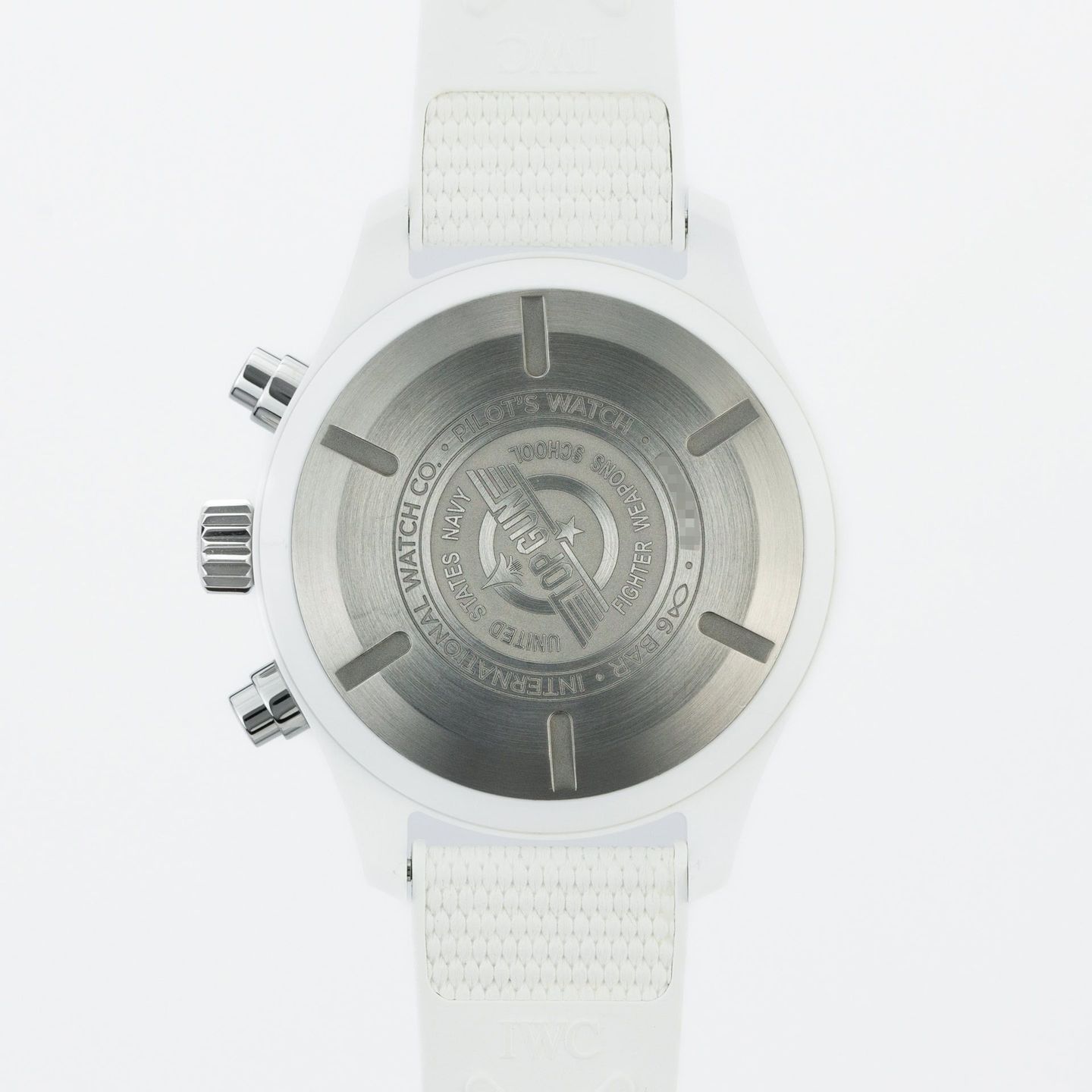 IWC Pilot Chronograph Top Gun IW389105 (2022) - Zwart wijzerplaat 45mm Keramiek (5/8)