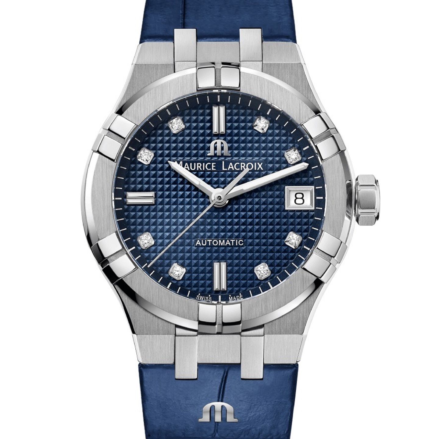 Maurice Lacroix Aikon AI6006-SS001-450-1 (2023) - Blauw wijzerplaat 35mm Staal (1/3)