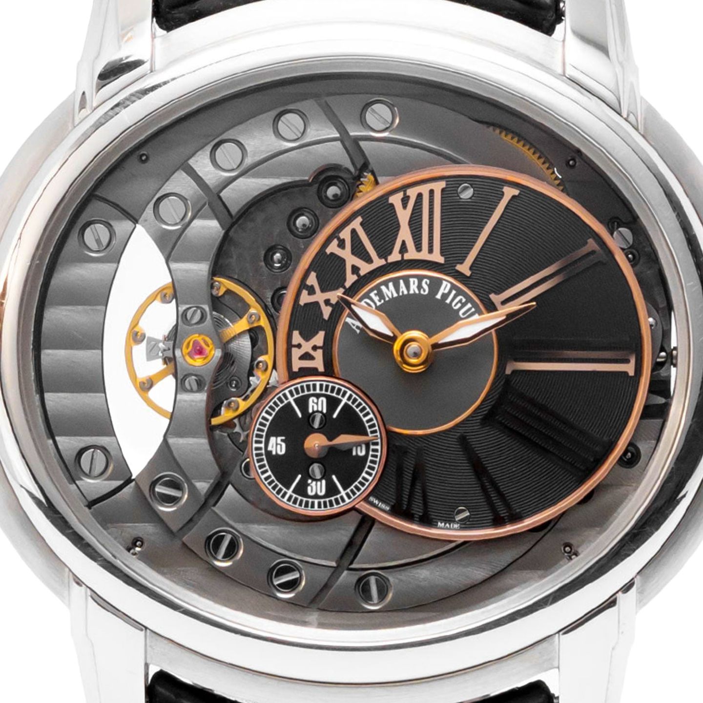 Audemars Piguet Millenary 4101 15350ST.OO.D002CR.01 (2012) - Black dial 47 mm Steel case (2/8)