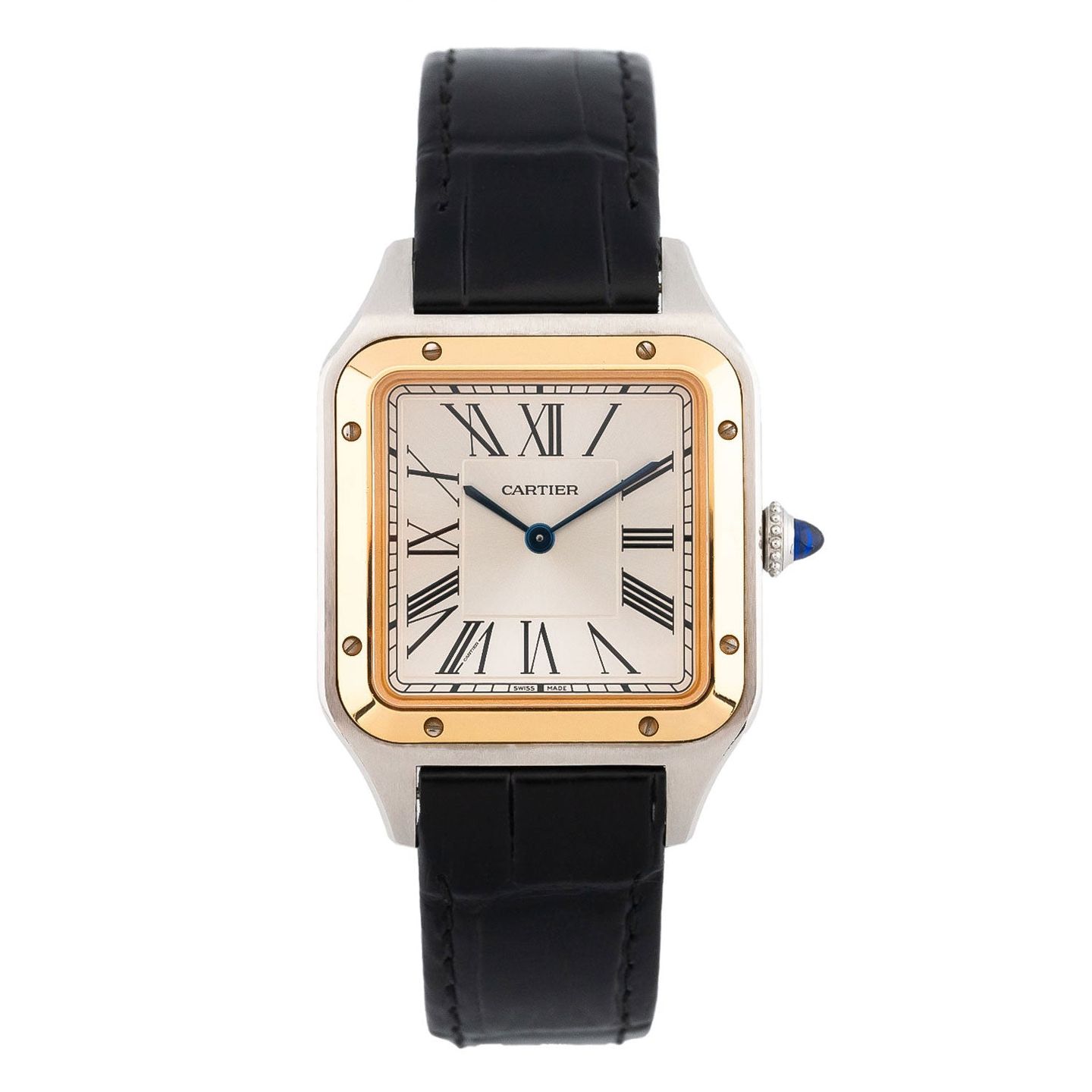 Cartier Santos Dumont W2SA0011 (2019) - Zilver wijzerplaat 44mm Staal (1/5)