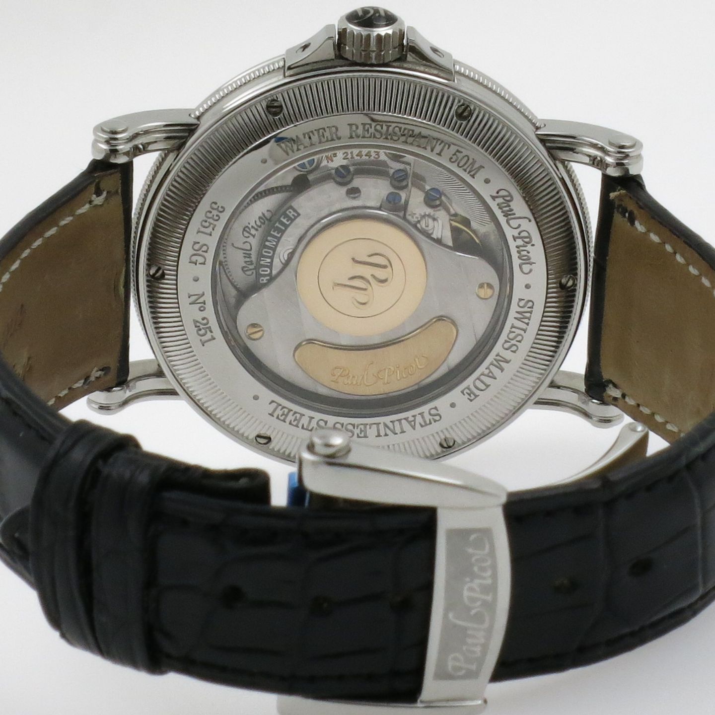 Paul Picot Atelier 3351 SG (Unknown (random serial)) - Silver dial 42 mm Steel case (3/8)