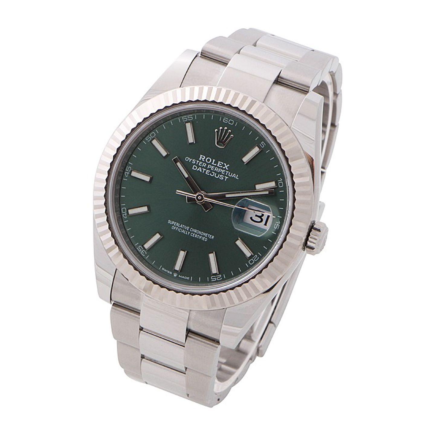 Rolex Datejust 41 126334 (2024) - Green dial 41 mm Steel case (2/4)