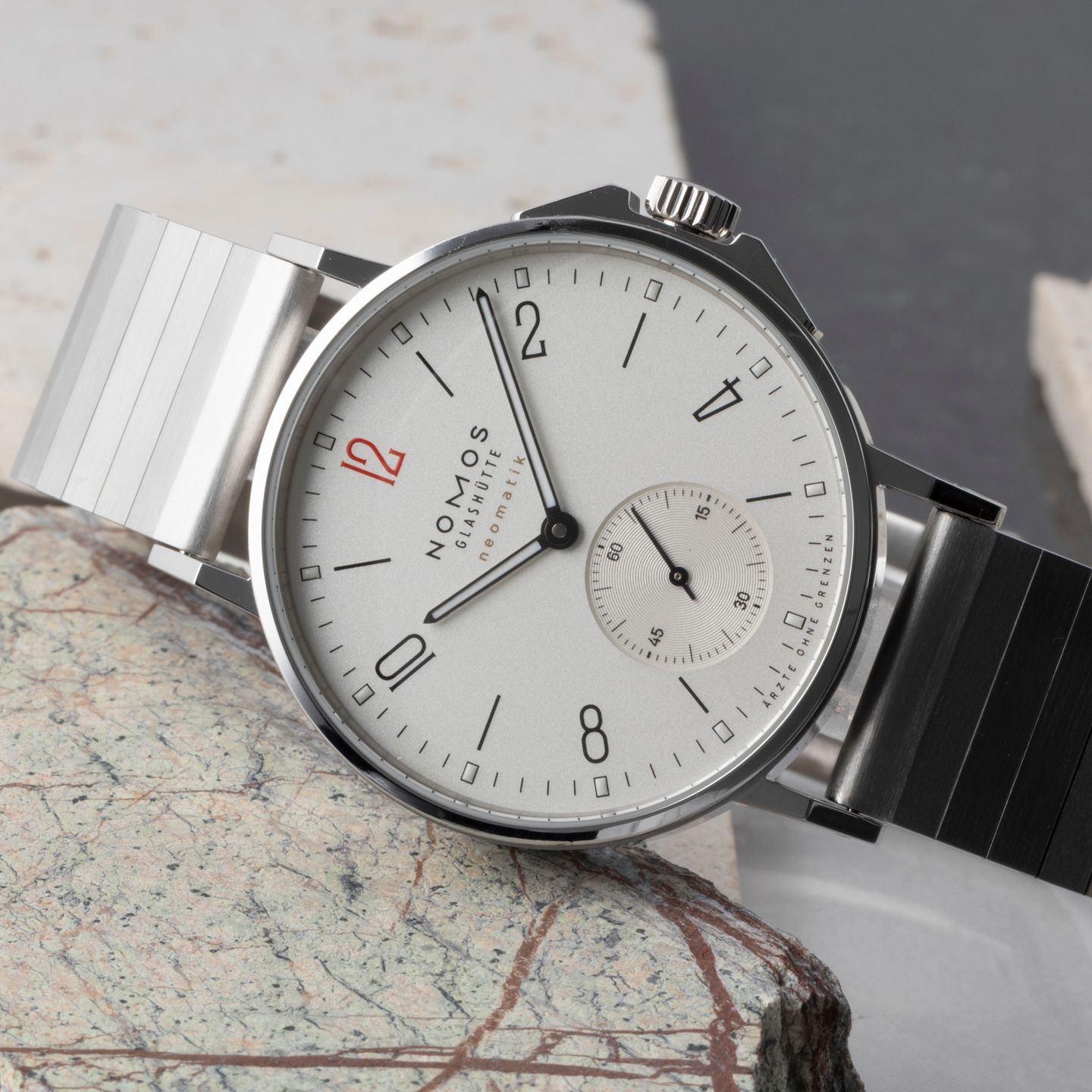 NOMOS Ahoi Neomatik 560.S1 (Unknown (random serial)) - White dial 36 mm Steel case (2/8)