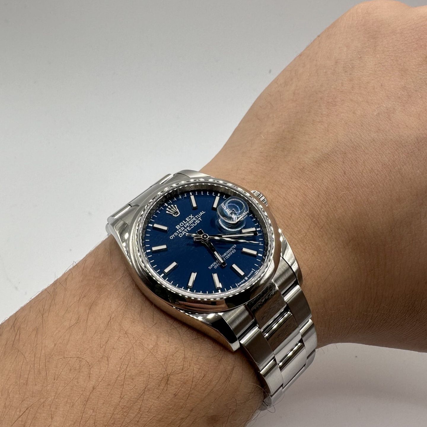 Rolex Datejust 36 126200 (2021) - Blauw wijzerplaat 36mm Staal (4/5)