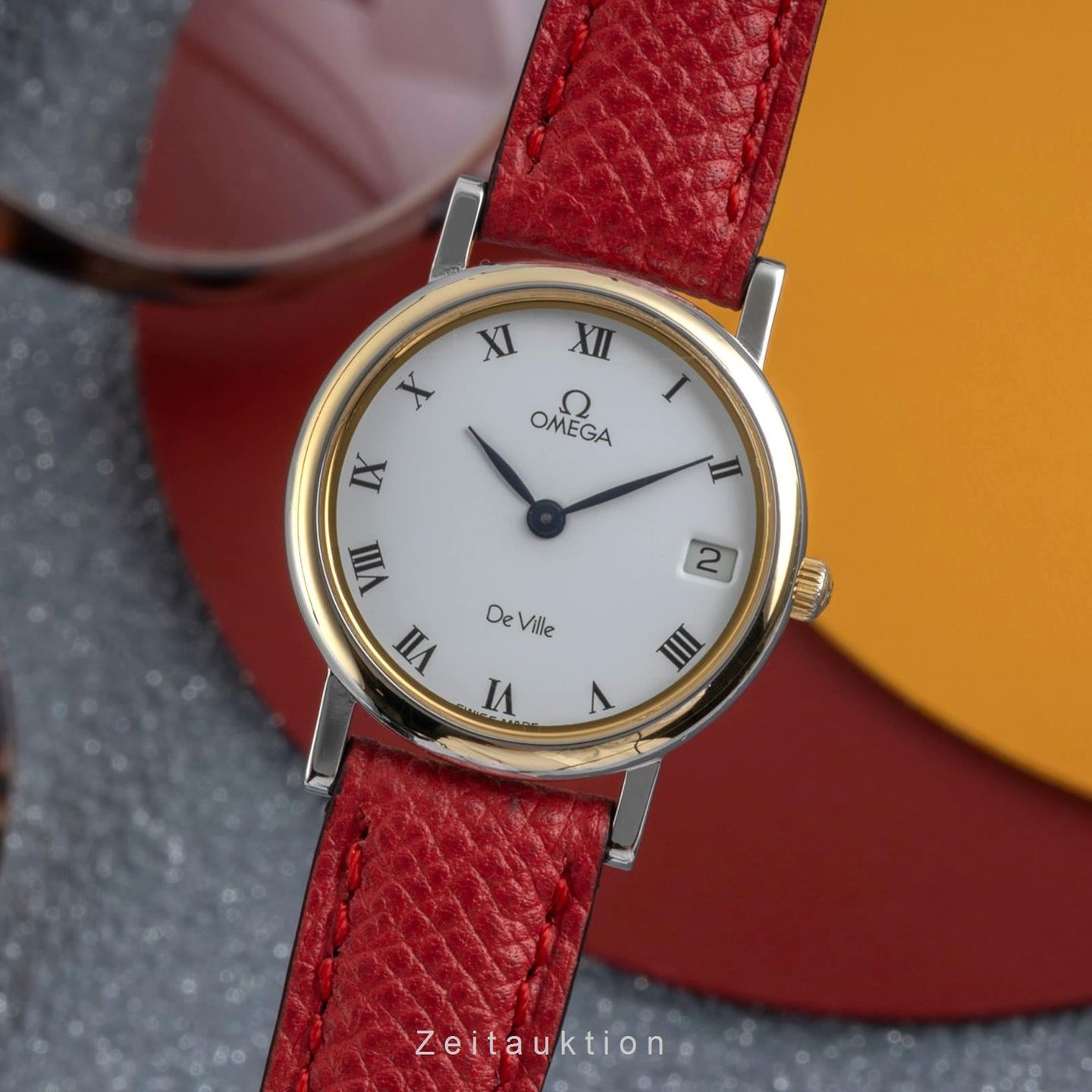 Omega De Ville 596.2379 (Unknown (random serial)) - Gold dial 25 mm Gold/Steel case (1/8)