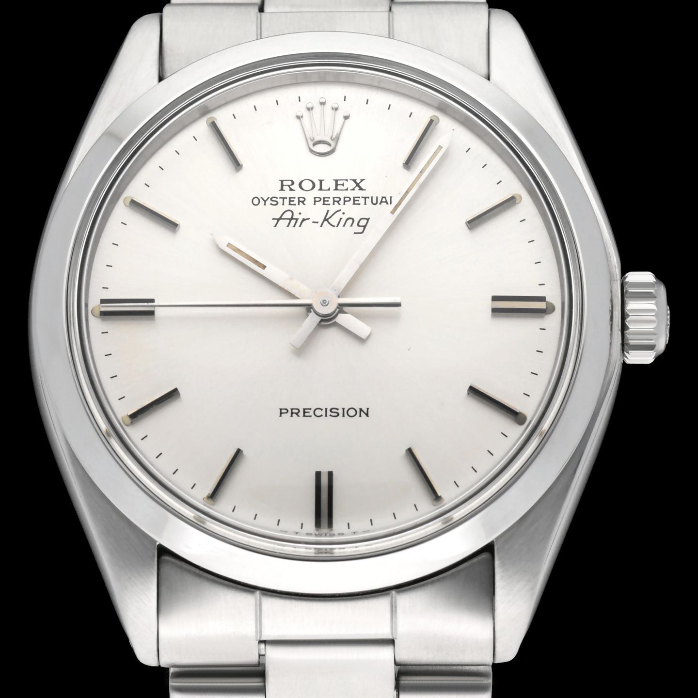 Rolex Air-King 5500 (1978) - Silver dial 34 mm Steel case (1/7)