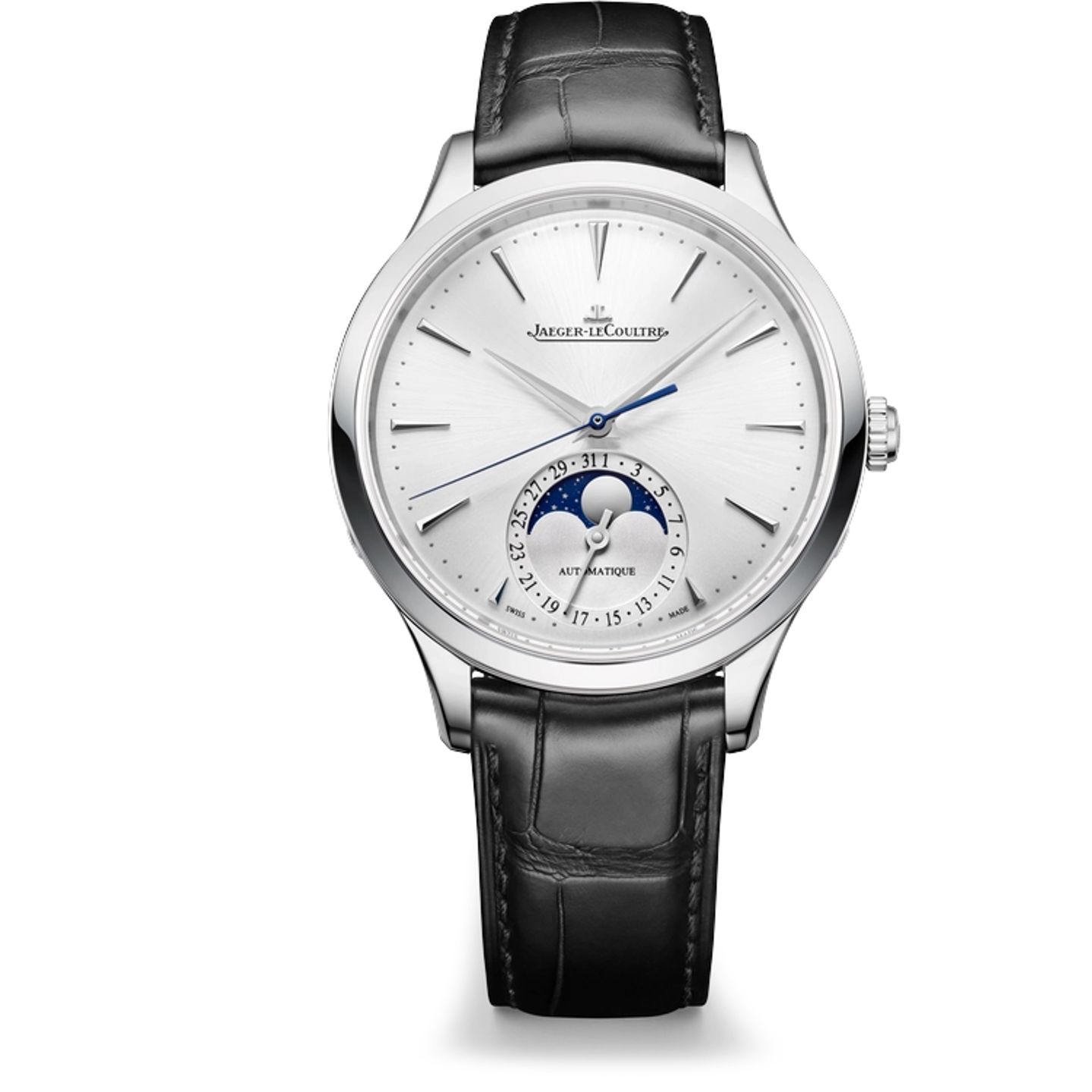Jaeger-LeCoultre Master Ultra Thin Moon Q1248421 (2025) - Grijs wijzerplaat 36mm Staal (1/1)