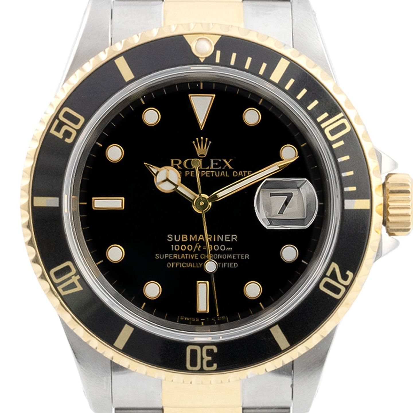 Rolex Submariner Date 16613 (Onbekend (willekeurig serienummer)) - 40mm Goud/Staal (2/6)