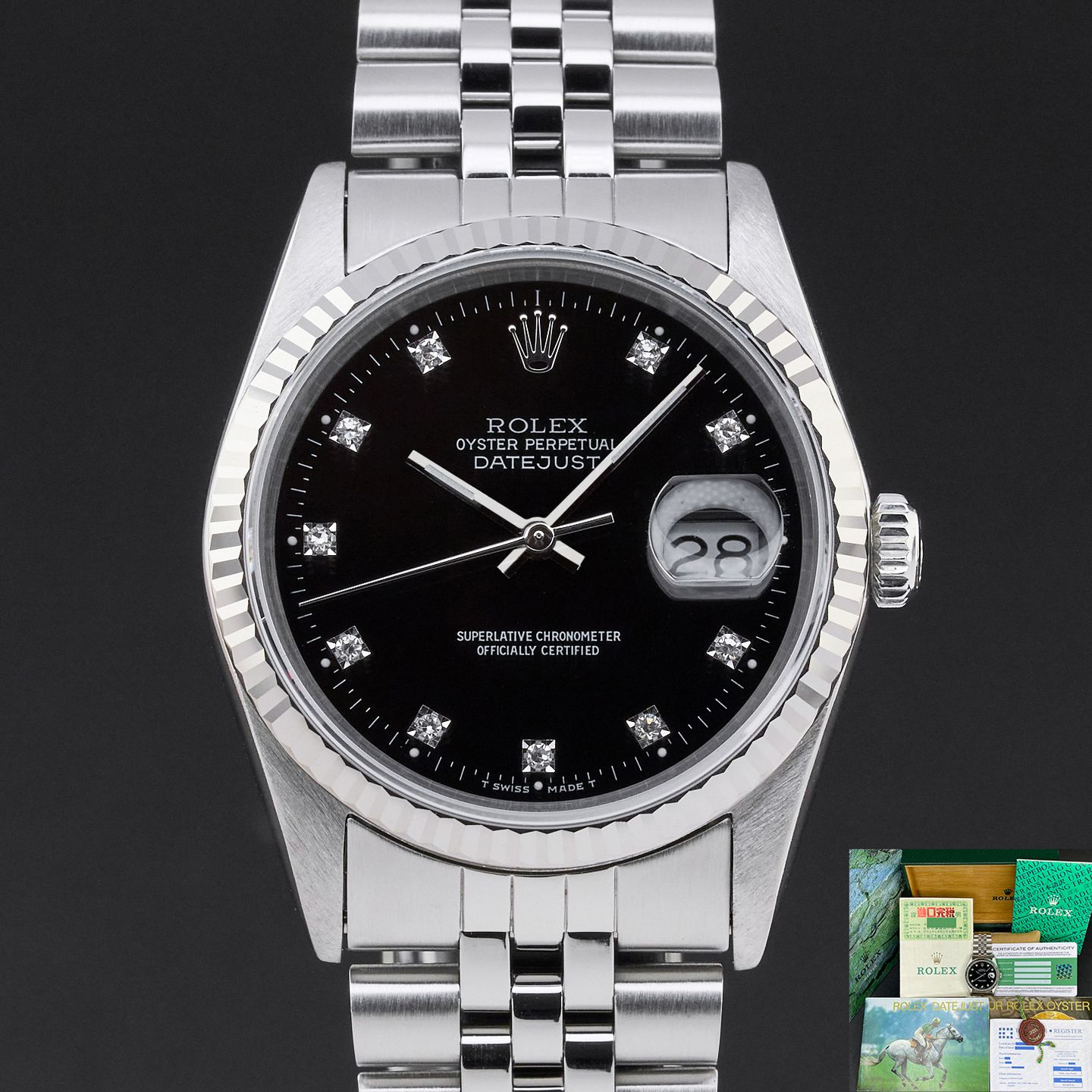 Rolex Datejust 36 16234 (1991) - 36 mm Steel case (1/8)