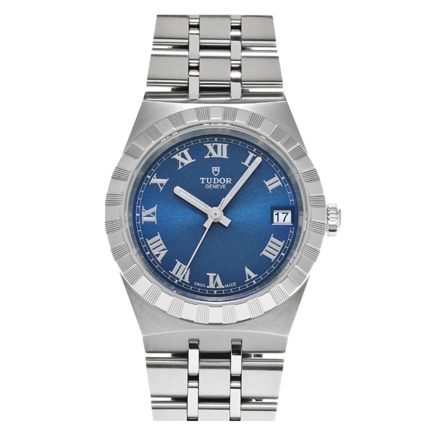 Tudor Royal 28400 (Onbekend (willekeurig serienummer)) - Blauw wijzerplaat 34mm Staal (1/4)