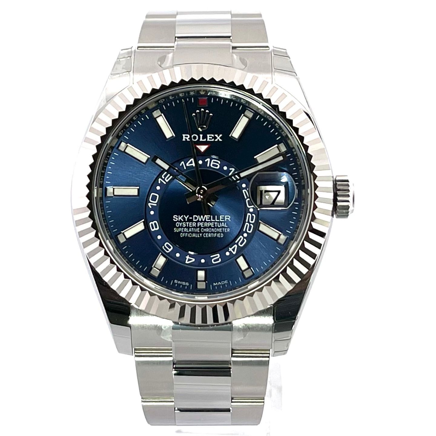 Rolex Sky-Dweller 326934 (2021) - Blauw wijzerplaat 42mm Staal (1/7)