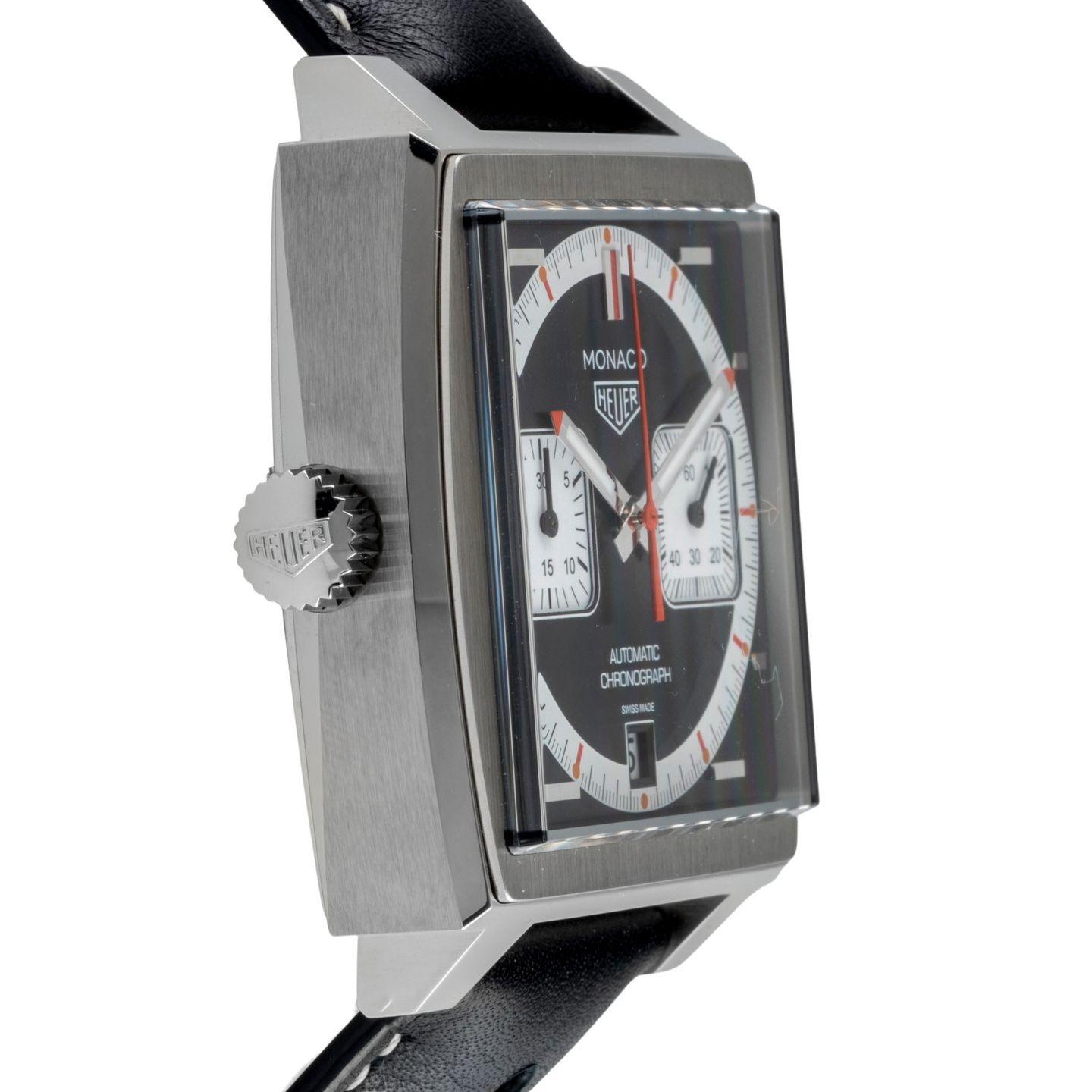 TAG Heuer Carrera Calibre HEUER 01 CAR201AA.BA0714 (Onbekend (willekeurig serienummer)) - Wit wijzerplaat 43mm Staal (7/8)