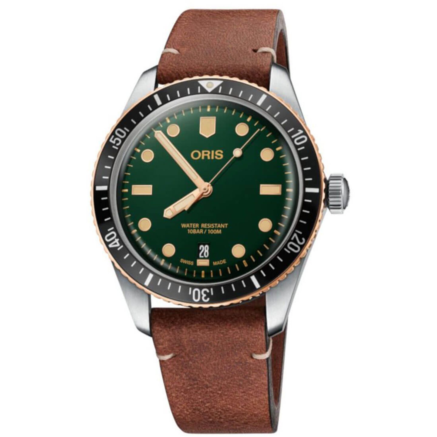 Oris Divers Sixty Five 01 733 7707 4357-07 5 20 45 (2024) - Groen wijzerplaat 40mm Staal (2/2)