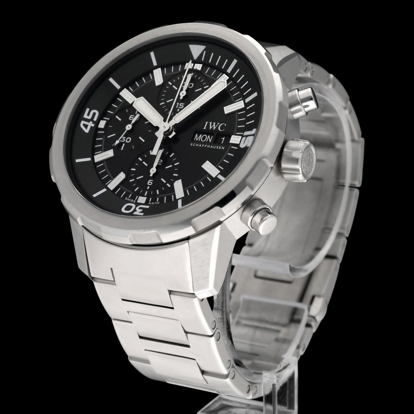 IWC Aquatimer Chronograph IW376804 (2017) - Black dial 44 mm Steel case (5/8)