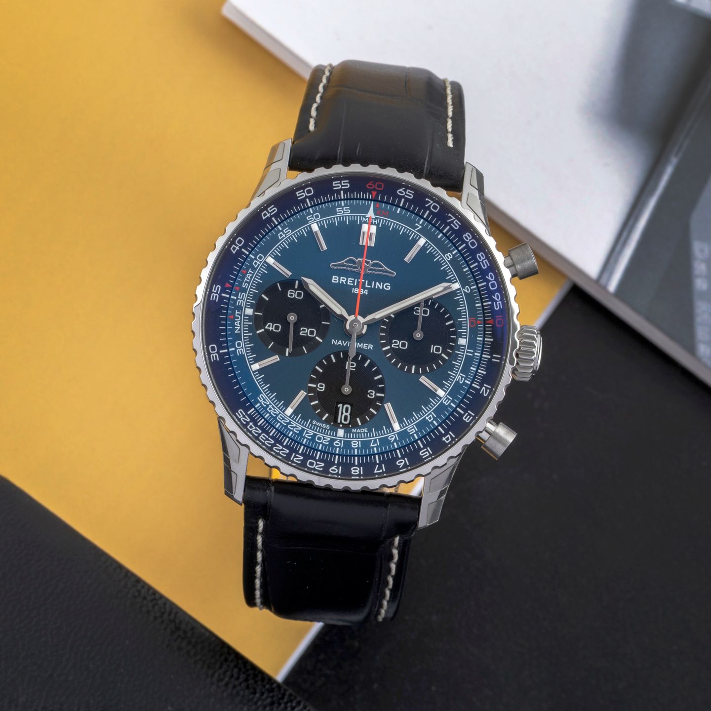 Breitling Navitimer AB0139241C1P1 (2022) - Blue dial 41 mm Steel case (1/8)