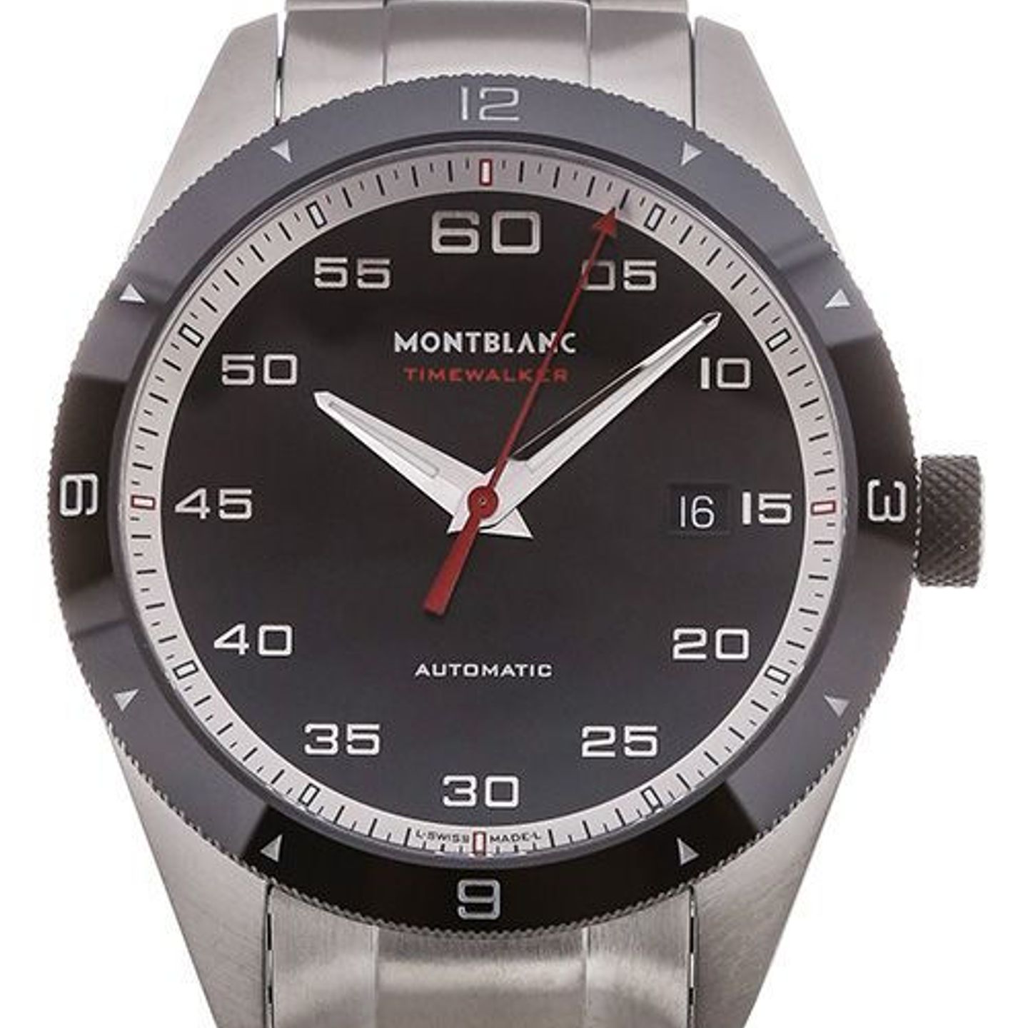 Montblanc Timewalker 116060 (2023) - Black dial 41 mm Steel case (1/4)