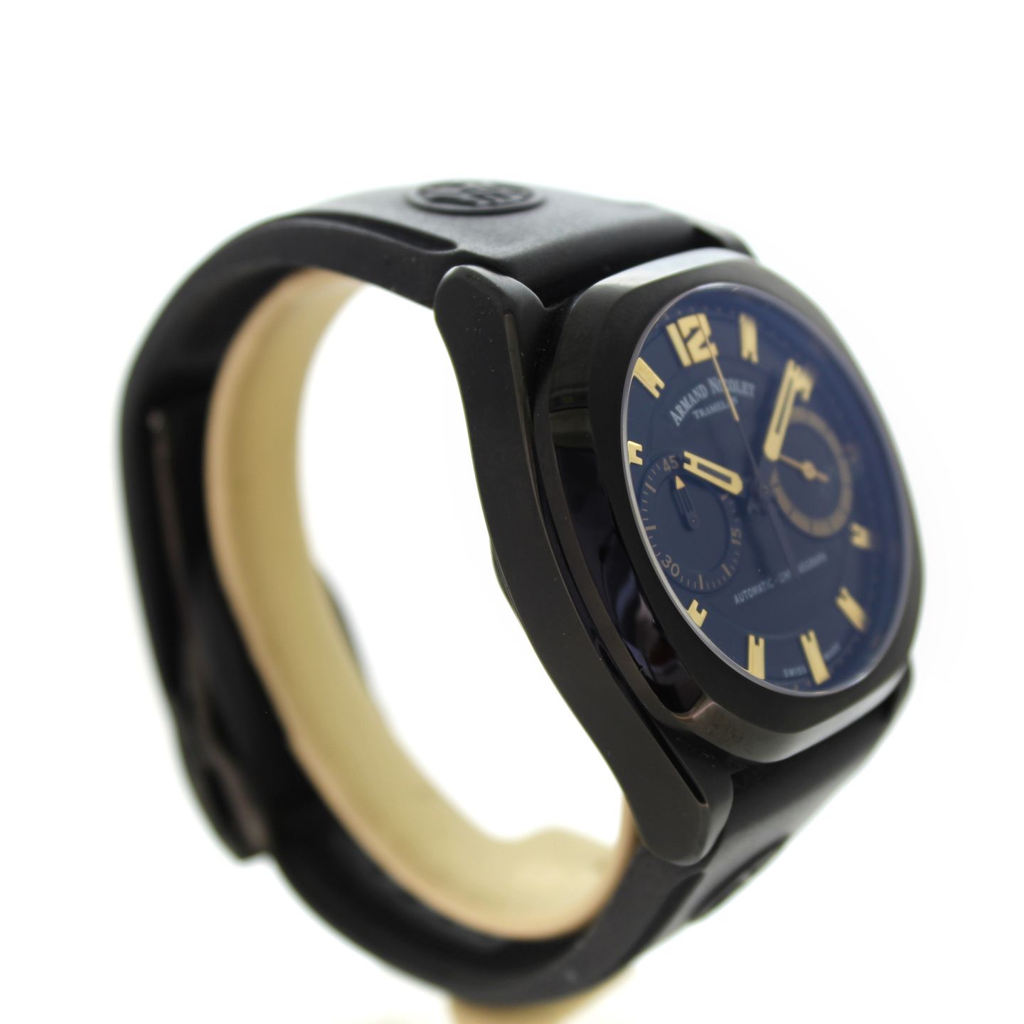 Armand Nicolet J09 A654AQN-NC-GG4710N (2020) - Zwart wijzerplaat 41mm Staal (7/7)