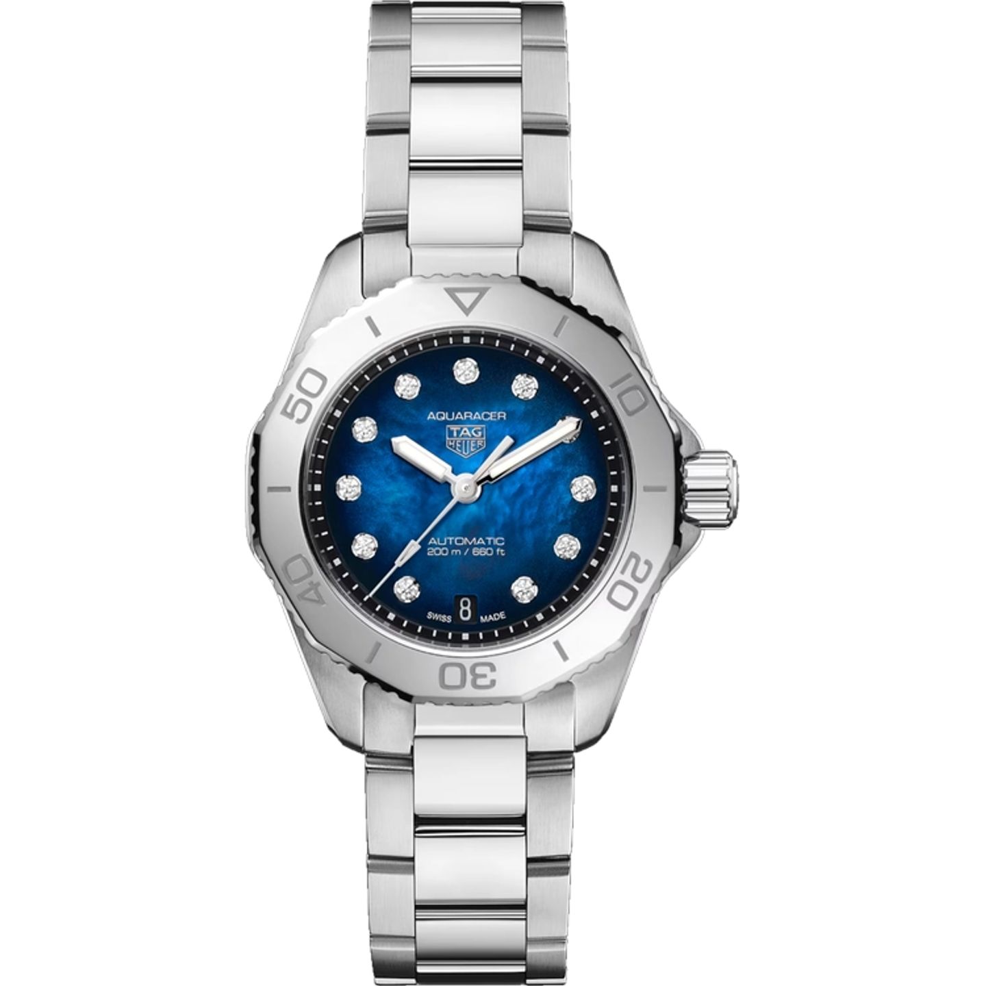 TAG Heuer Aquaracer Lady WBP2411.BA0622 (2026) - Blauw wijzerplaat 30mm Staal (1/1)