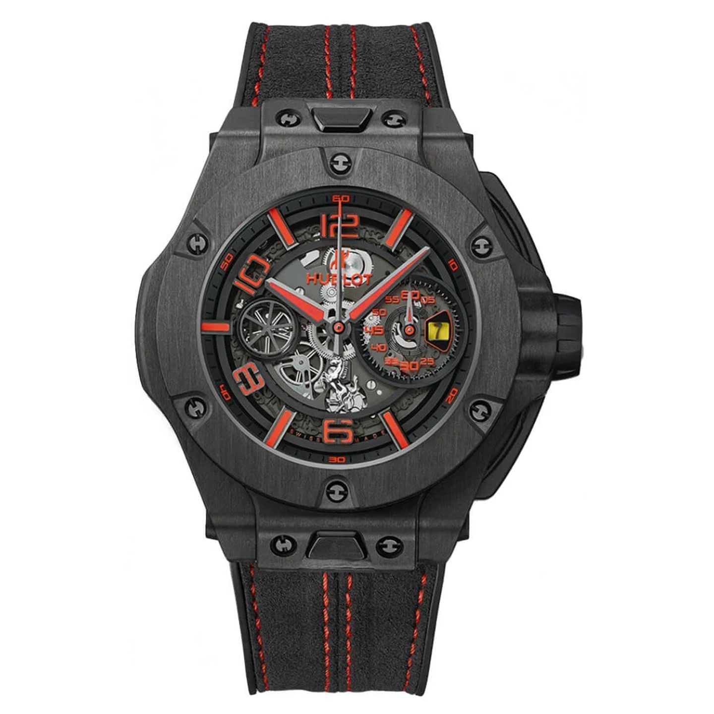 Hublot Big Bang Ferrari 402.QU.0113.WR (2024) - Transparant wijzerplaat 45mm Carbon (3/3)