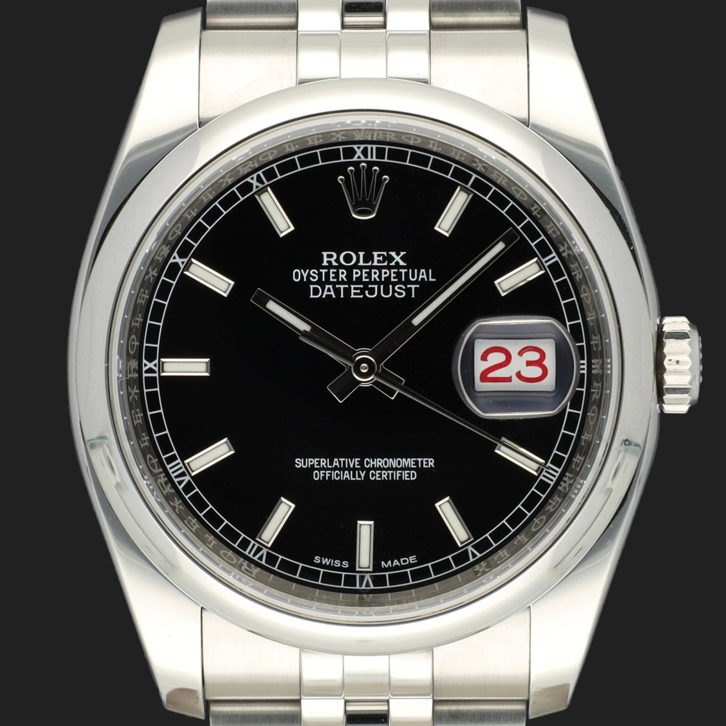 Rolex Datejust 36 116200 (2017) - Black dial 36 mm Steel case (2/8)