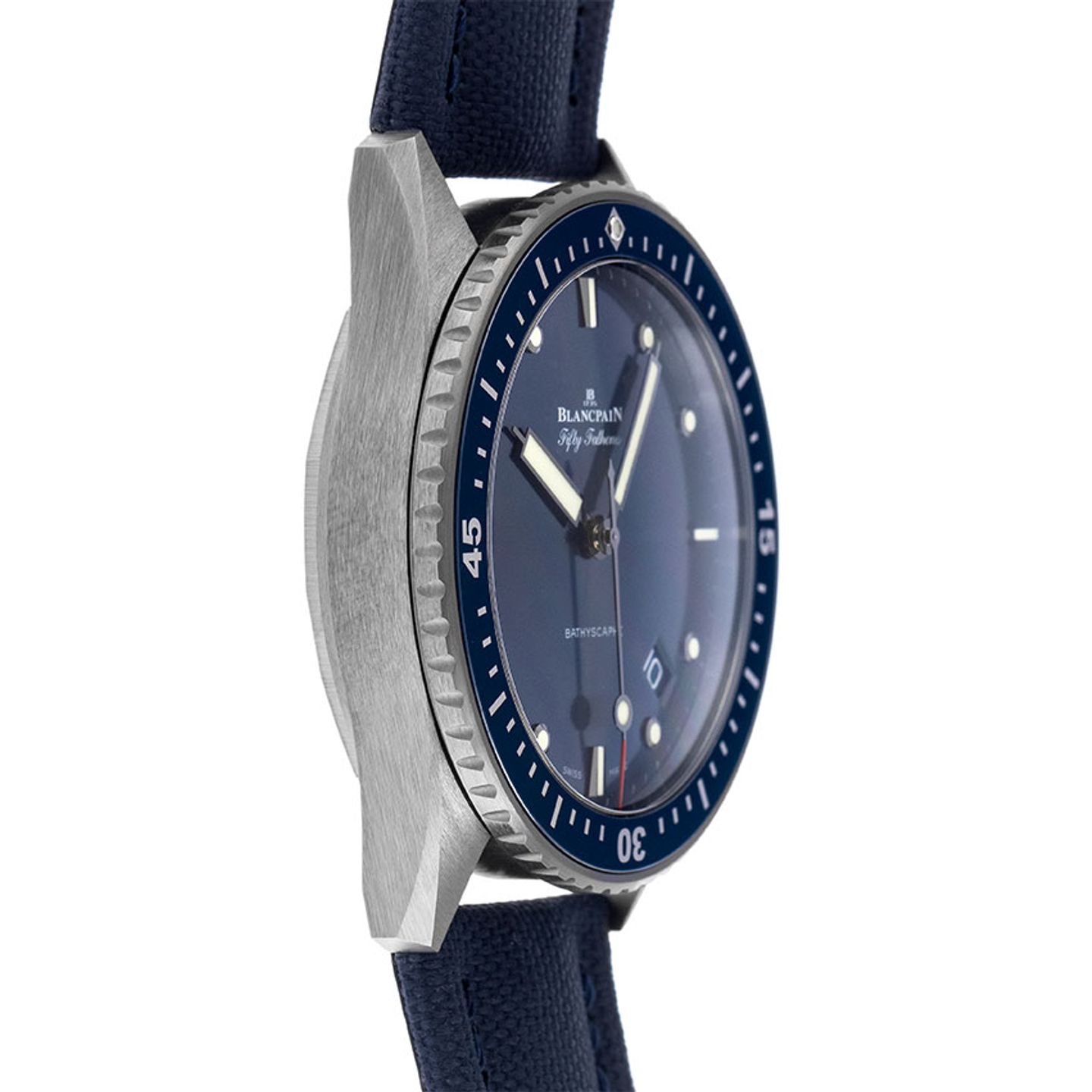 Blancpain Fifty Fathoms Bathyscaphe 5000-0240-O52A (2023) - Blue dial 44 mm Ceramic case (4/6)