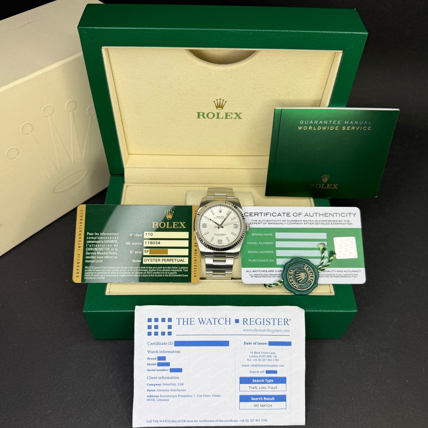 Rolex Oyster Perpetual 36 116034 (2014) - Zilver wijzerplaat 36mm Staal (3/8)