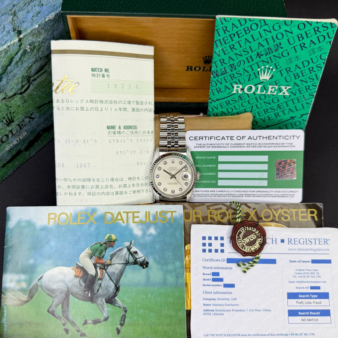 Rolex Datejust 36 16234 (1996) - 36 mm Steel case (3/8)