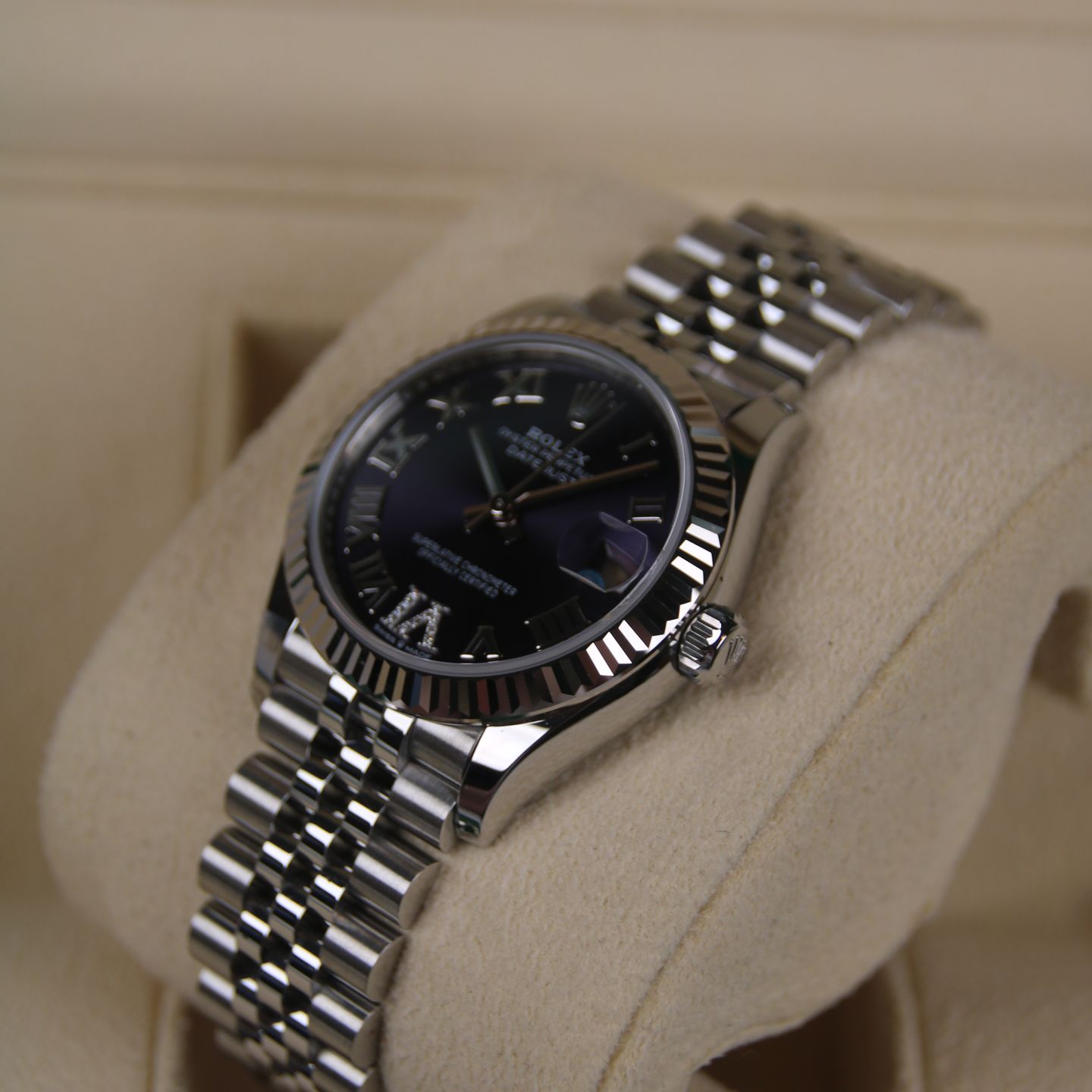 Rolex Datejust 31 278274 (2024) - Purple dial 31 mm Steel case (2/6)