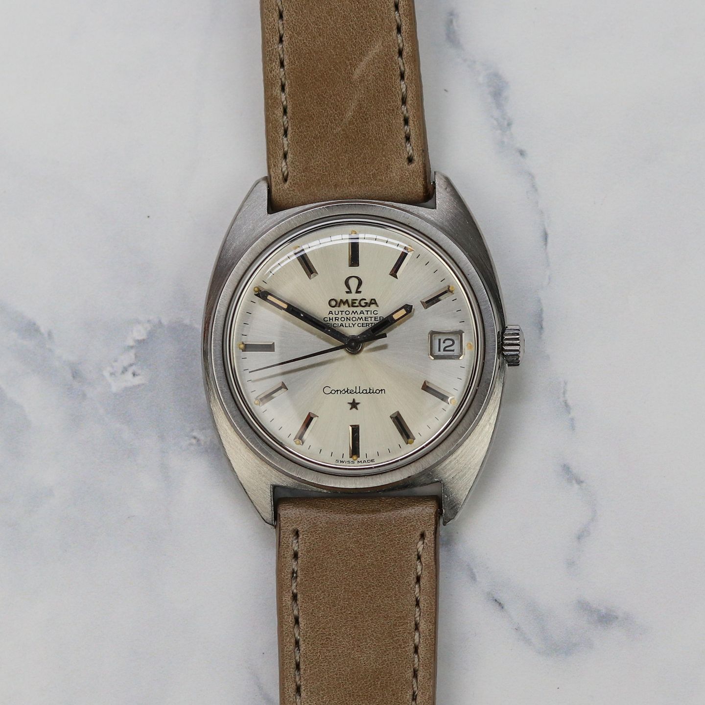 Omega Constellation 168.017 (1960) - Silver dial 36 mm Steel case (1/6)