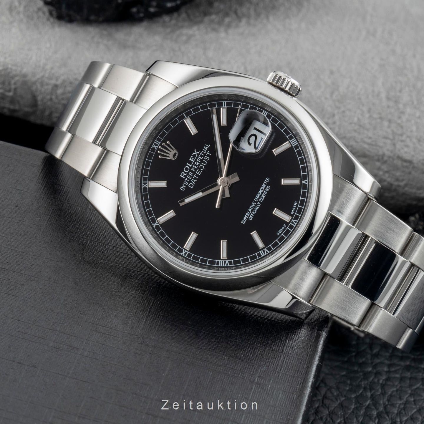 Rolex Datejust 36 116200 (Unknown (random serial)) - Black dial 36 mm Steel case (2/8)