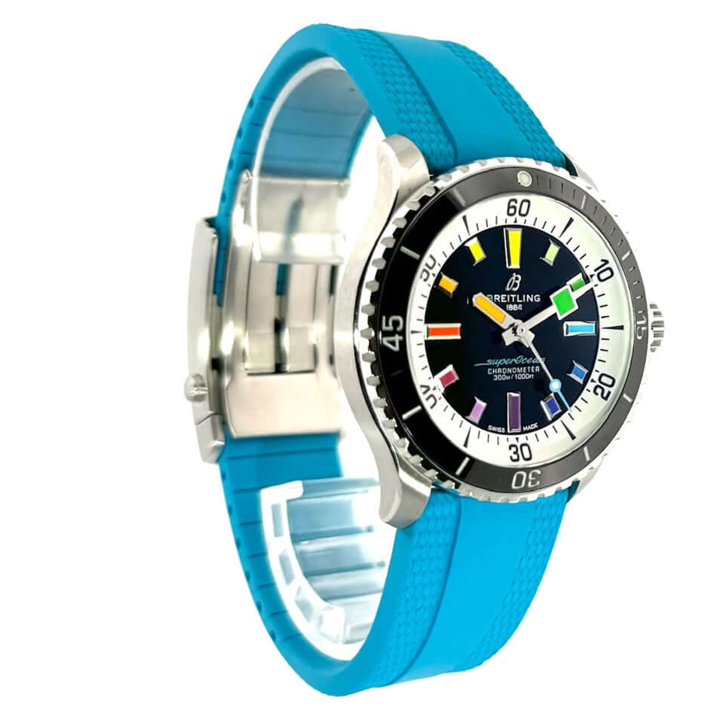 Breitling Top Time A41315A71C1X1 (2024) - Blauw wijzerplaat 41mm Staal (4/8)