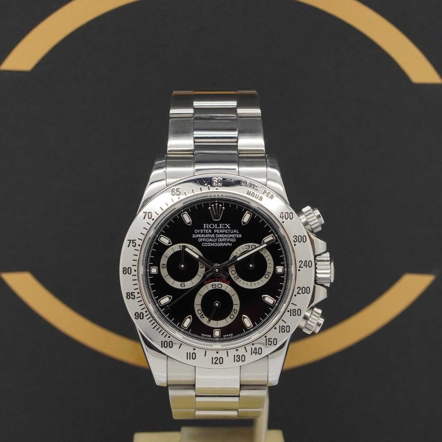 Rolex Daytona 116520 (2009) - Zwart wijzerplaat 40mm Staal (1/7)
